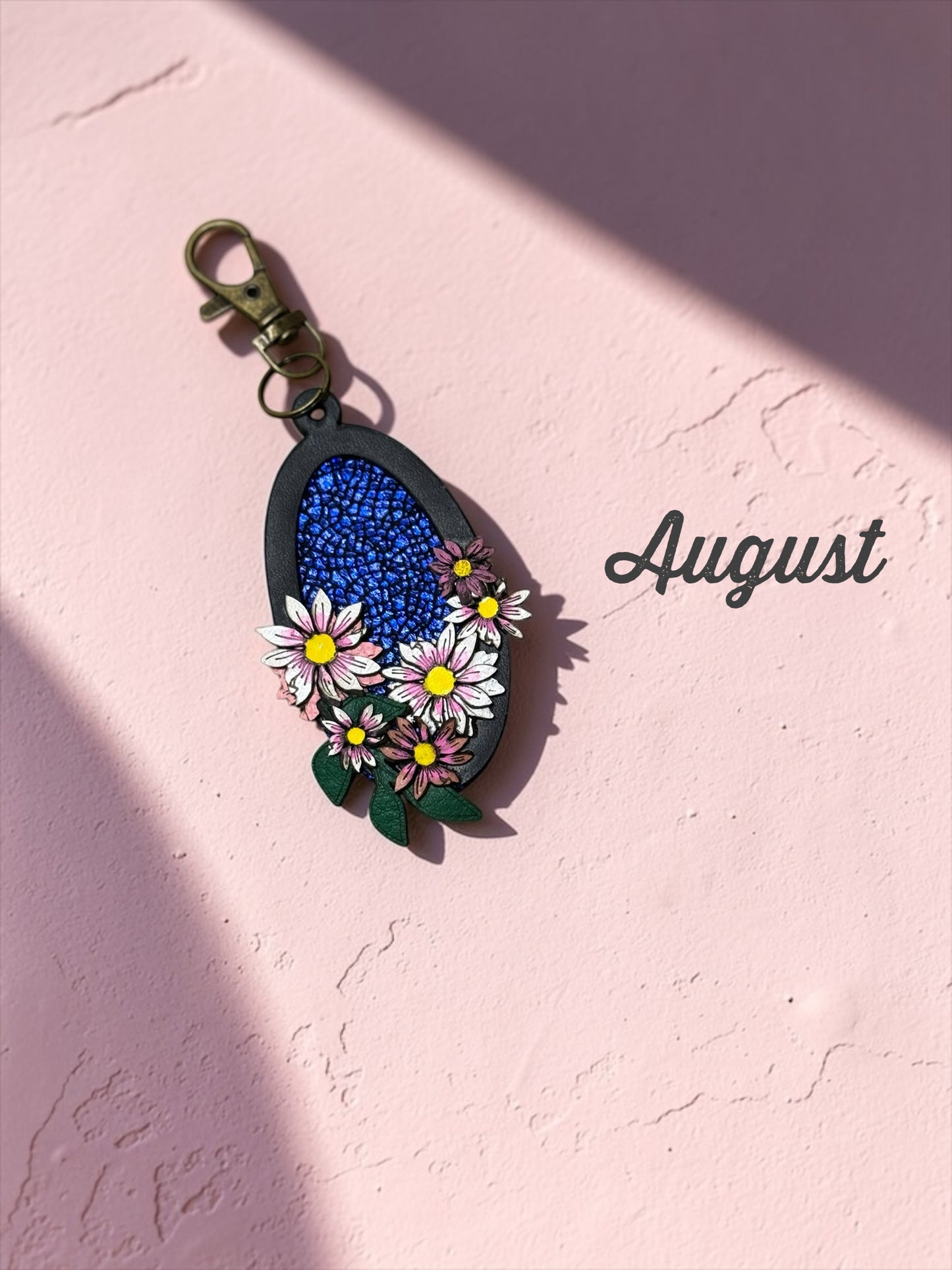 Daisy Cameo Leather Bag Charms