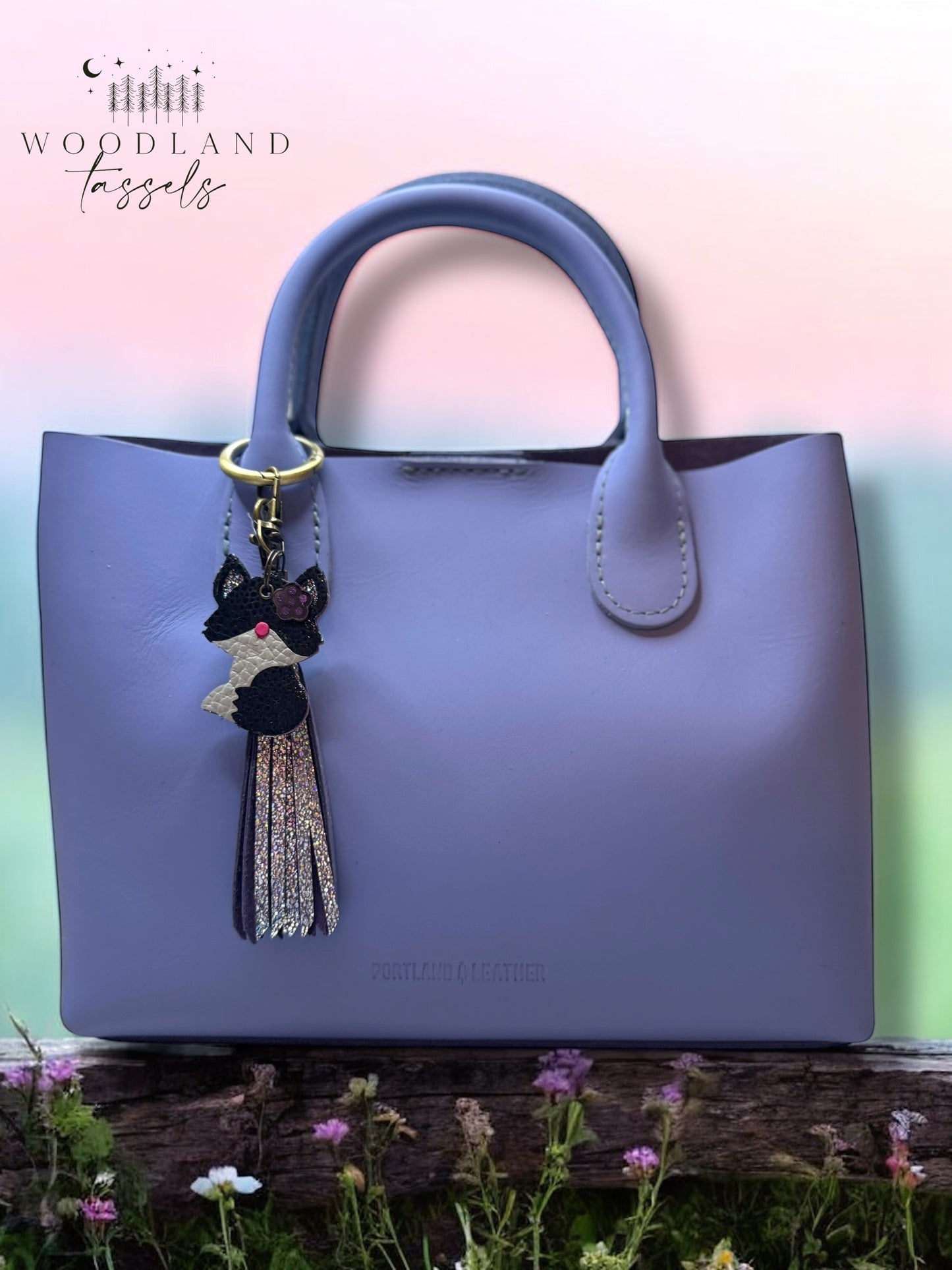 Fox Purse Charm- Rainbow Edition