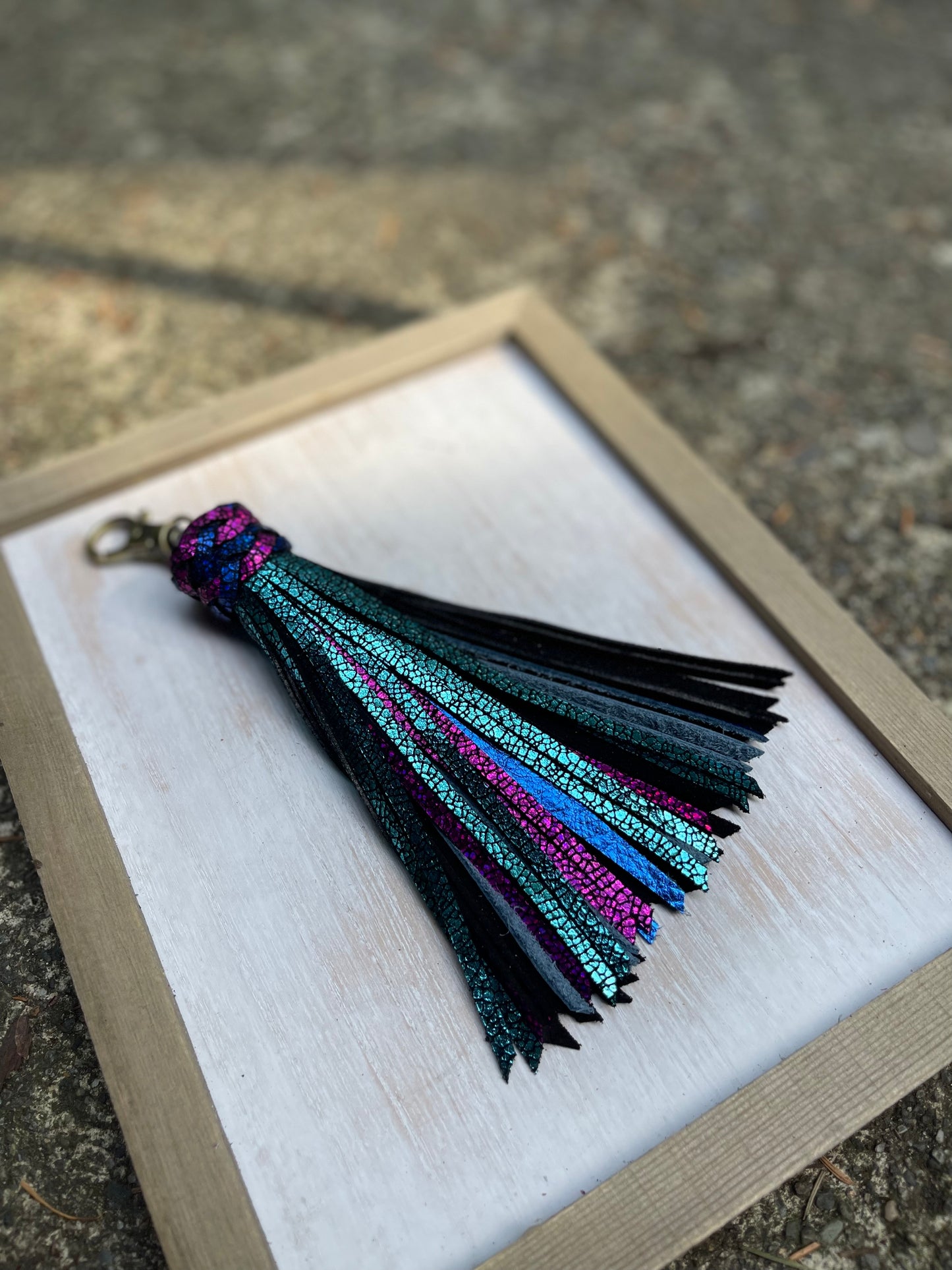 Sea Spray Leather Tassel