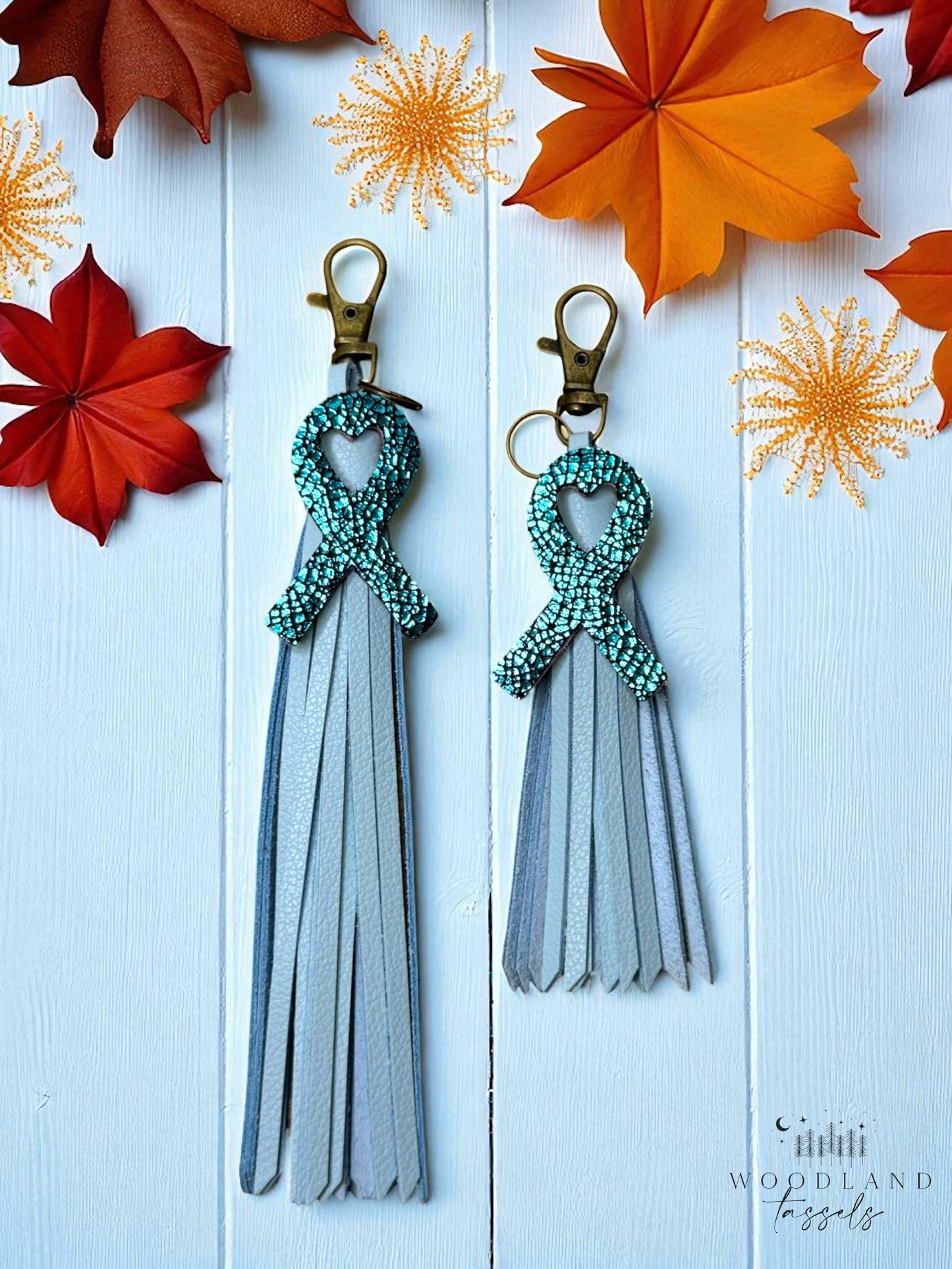 Ribbon of Hope Charm and Tassel Set