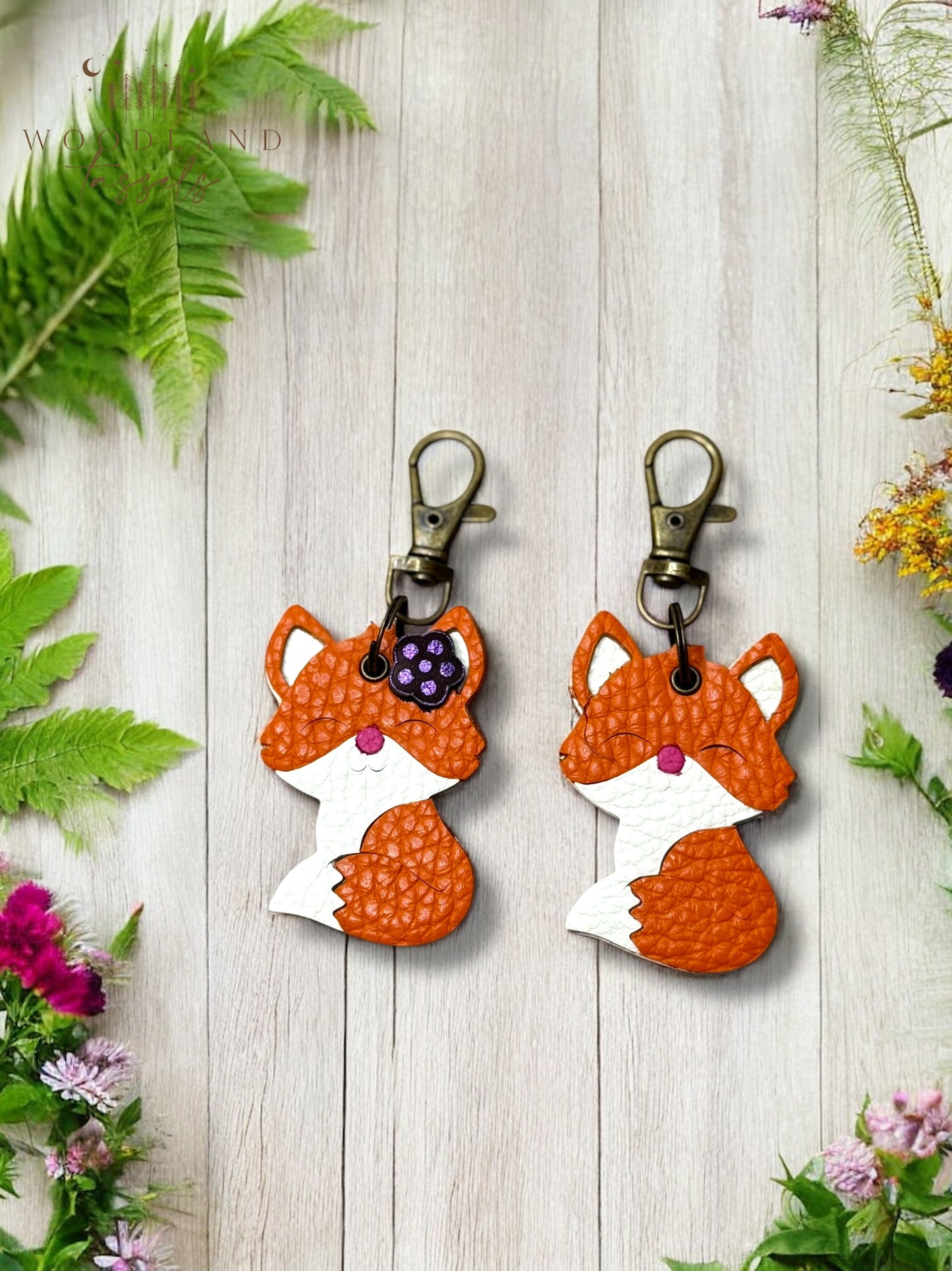Fox Purse Charm- Rainbow Edition