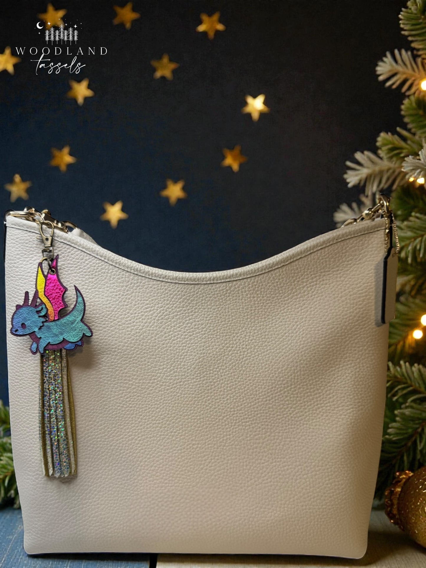 Dragon Leather bag Charm - Selene