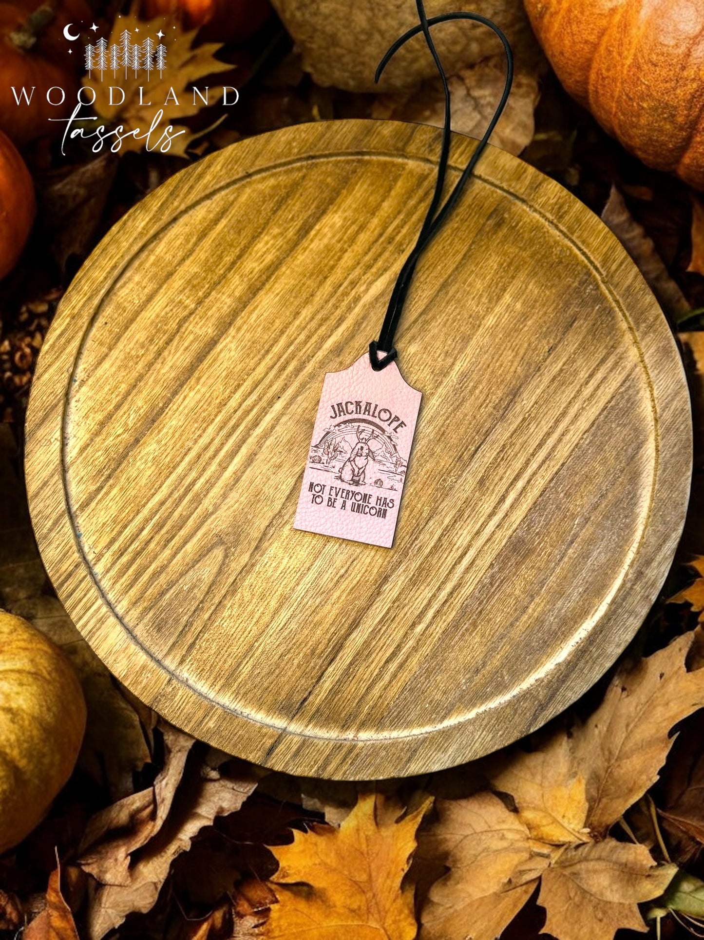 Jackalope Leather Bag Charm