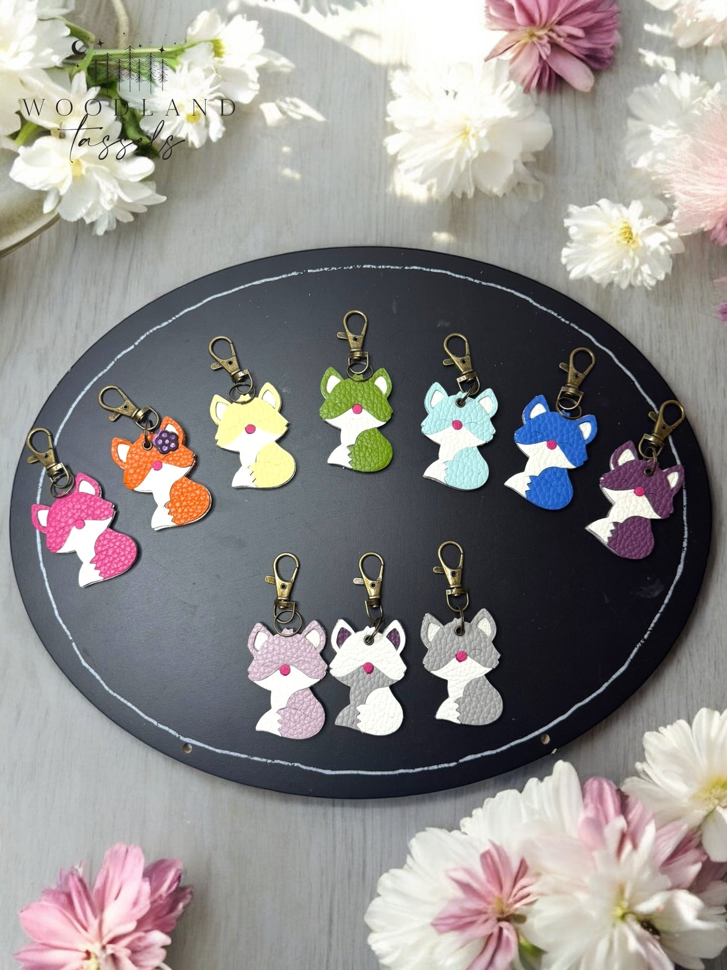 Fox Purse Charm- Rainbow Edition