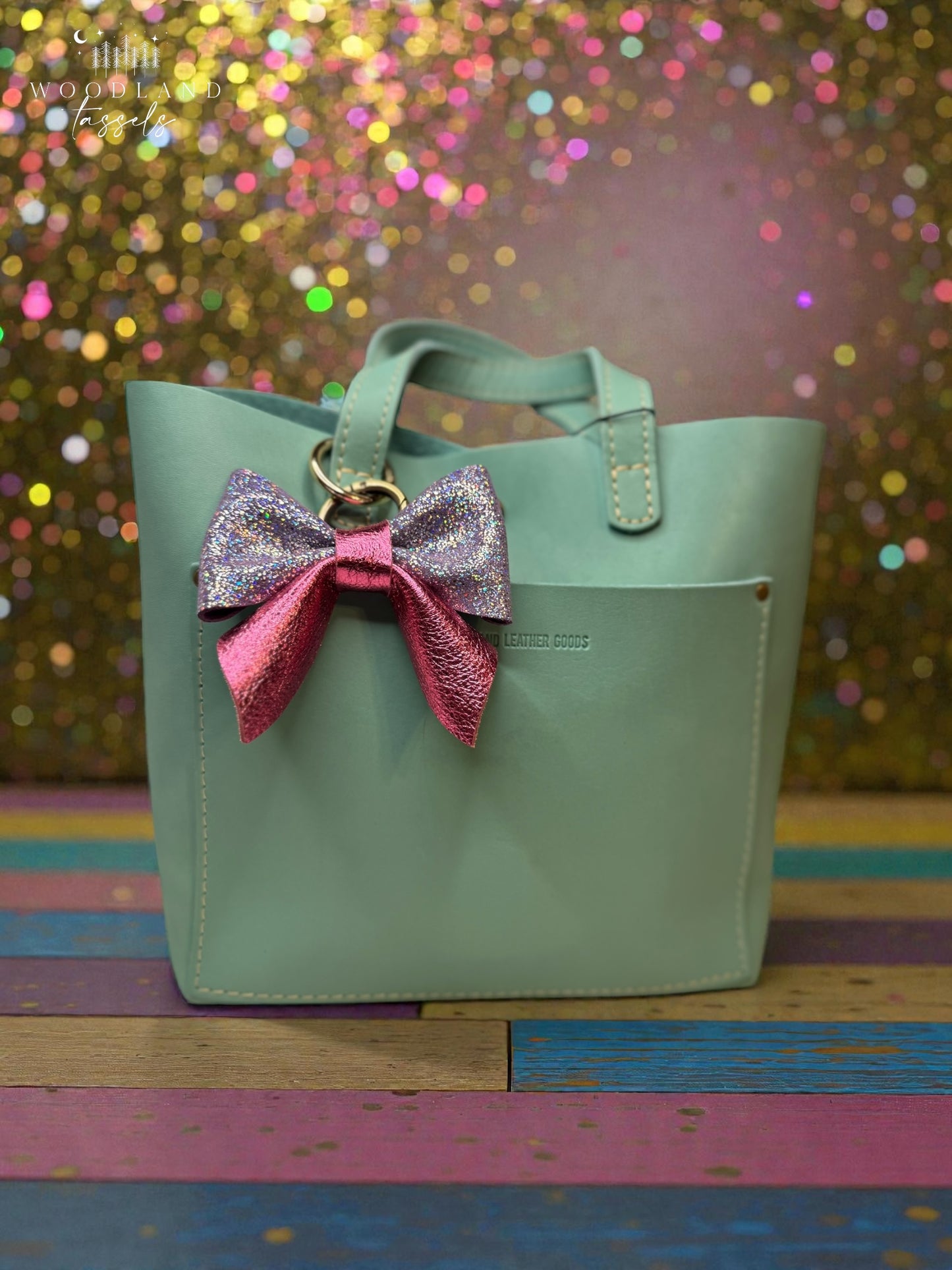 Jolene Leather Purse Bow