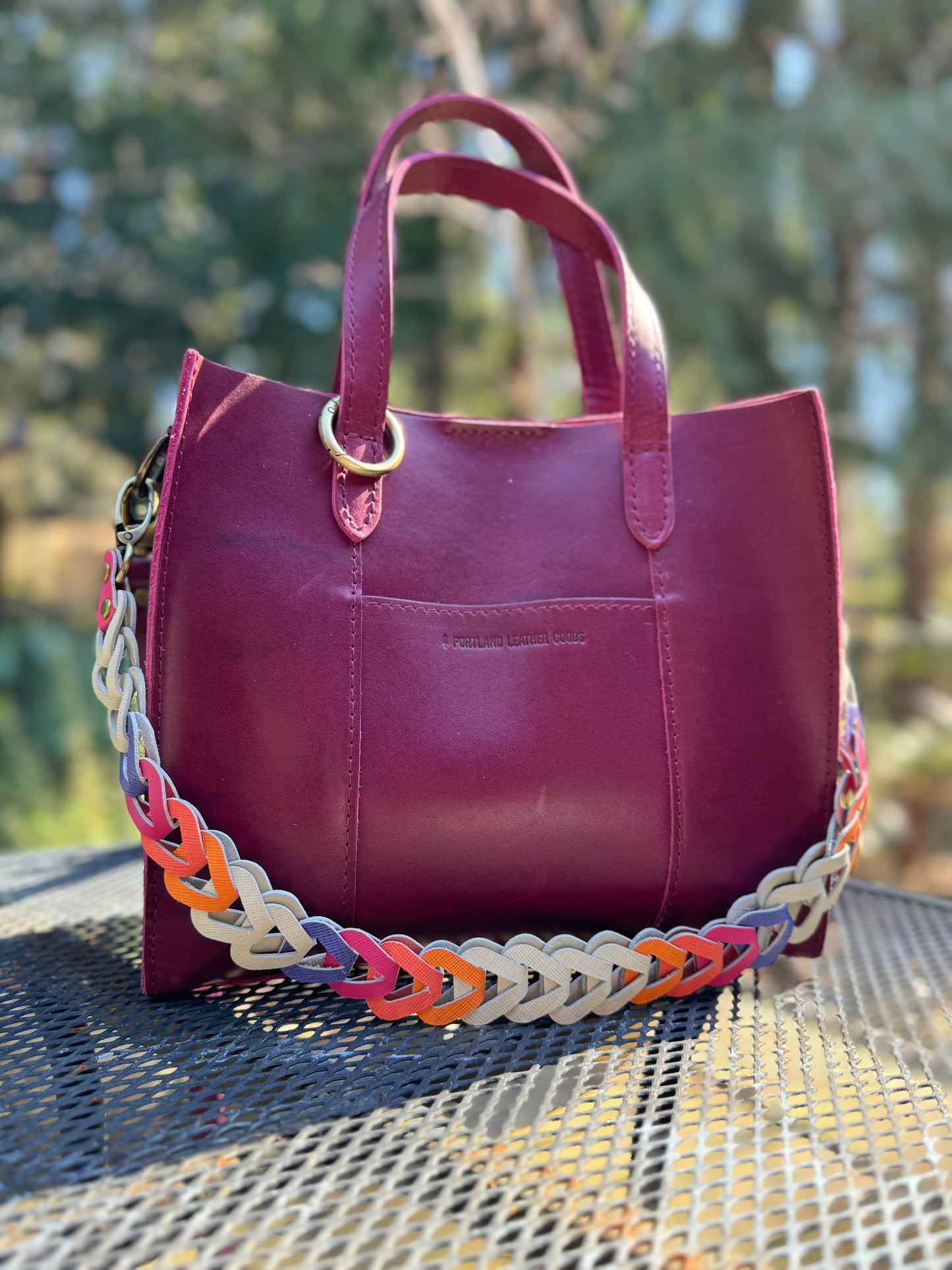 Leather Chain Grab Stap
