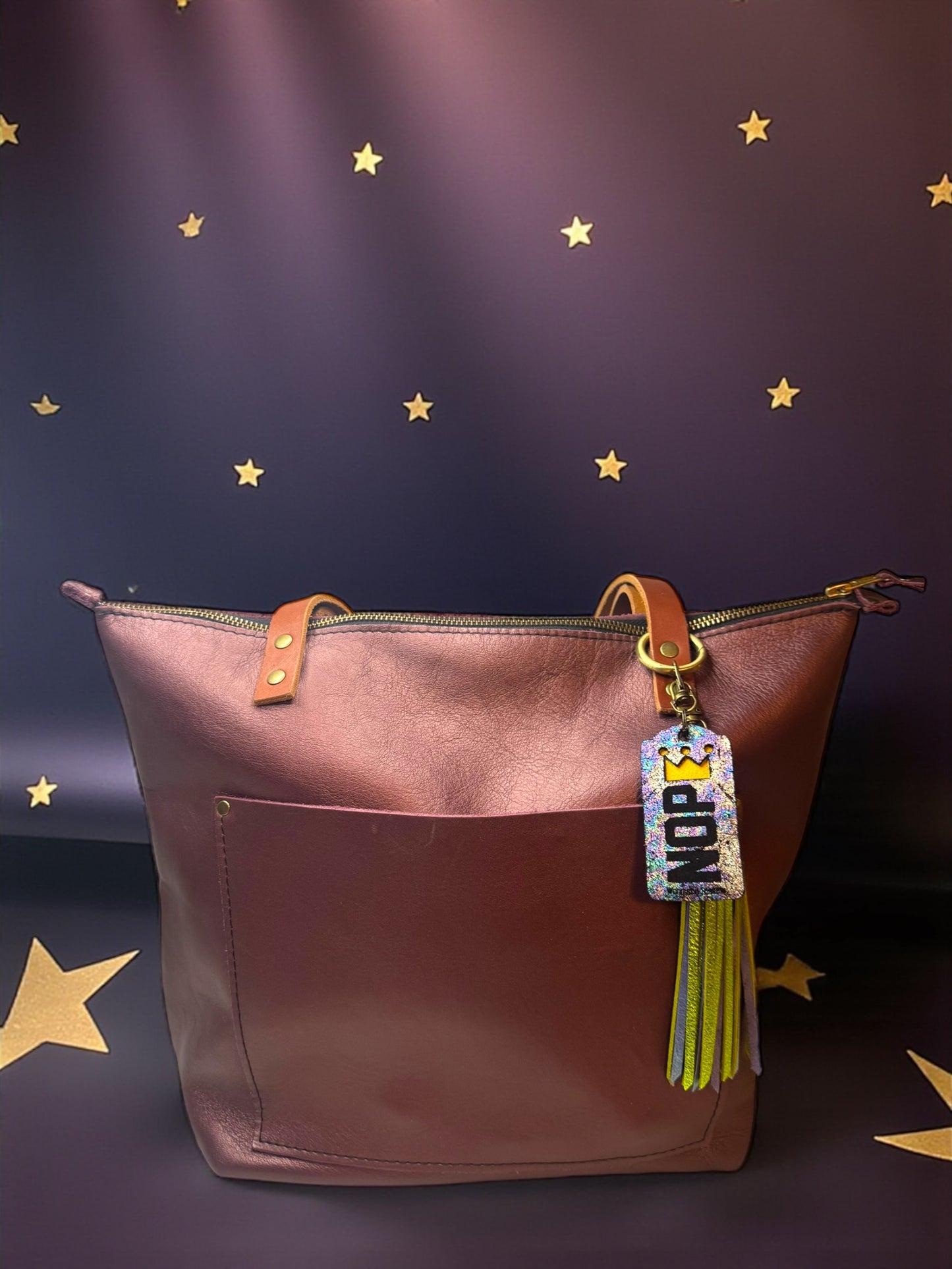 Nope Kings Leather Bag Charm