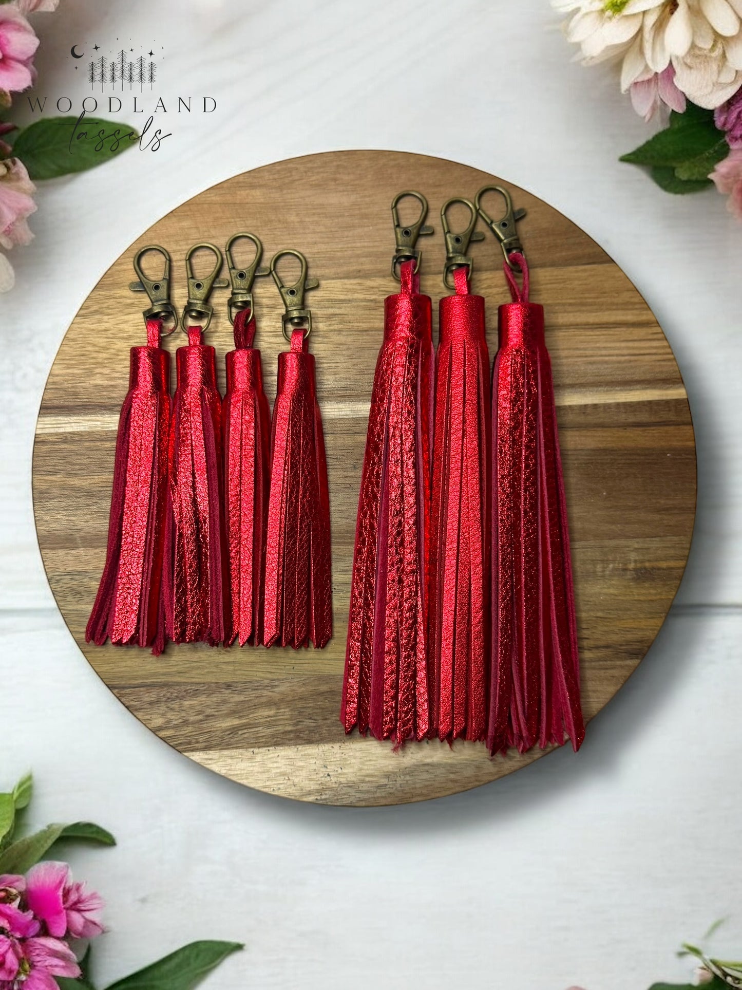 Ladybug Leather Purse Charms