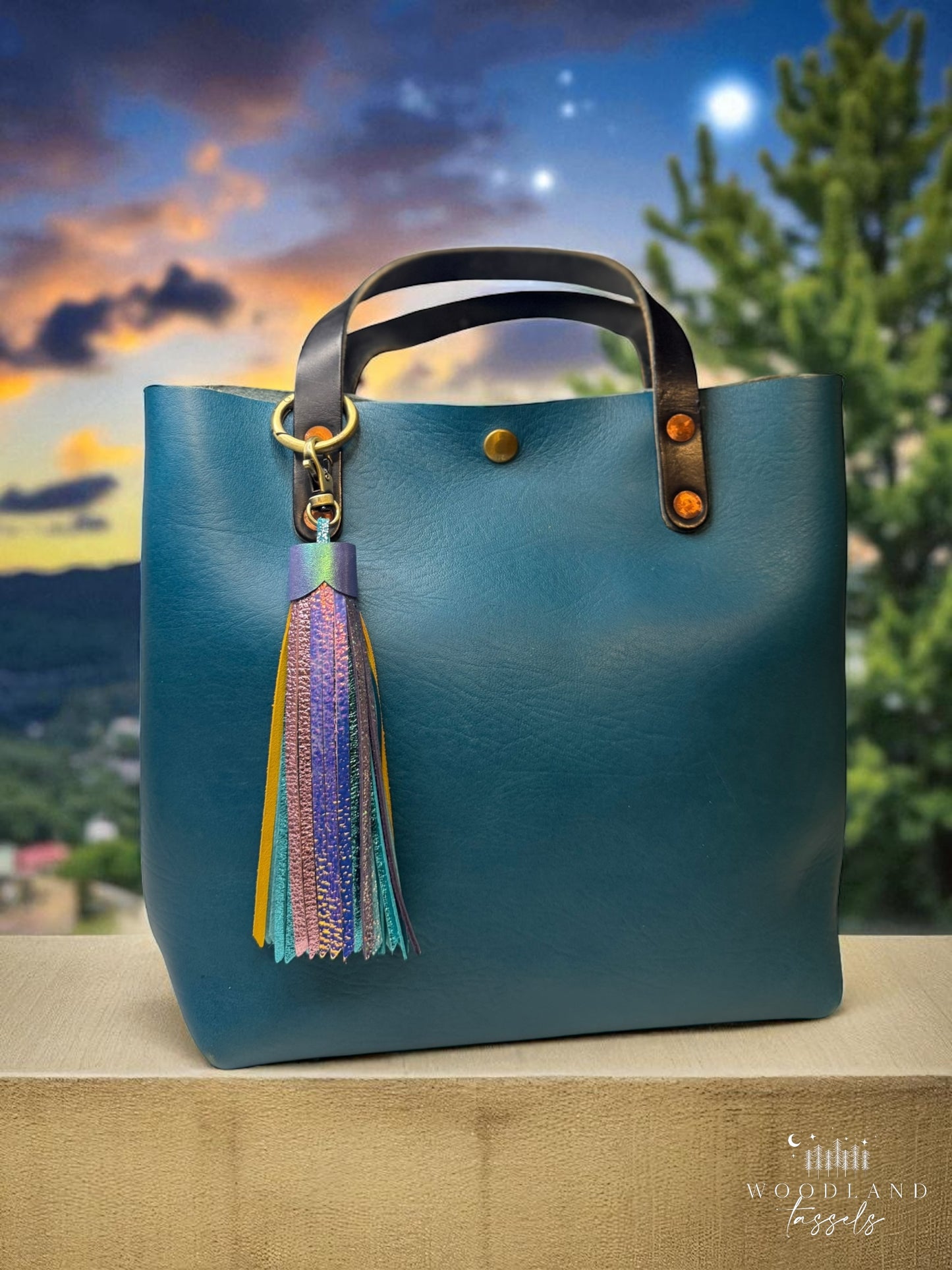 Purple Passion Leather Tassels