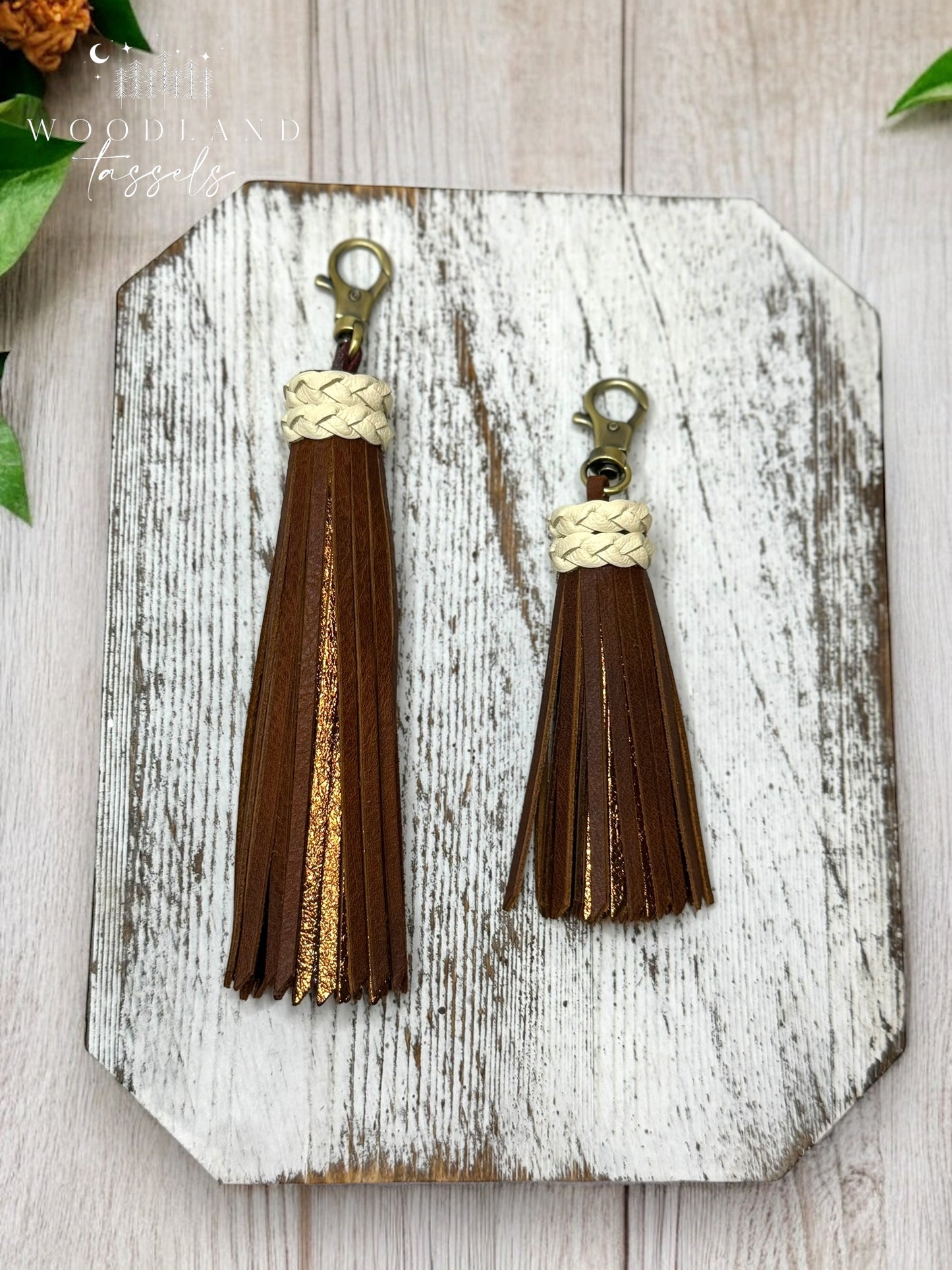 Latte Leather Tassel