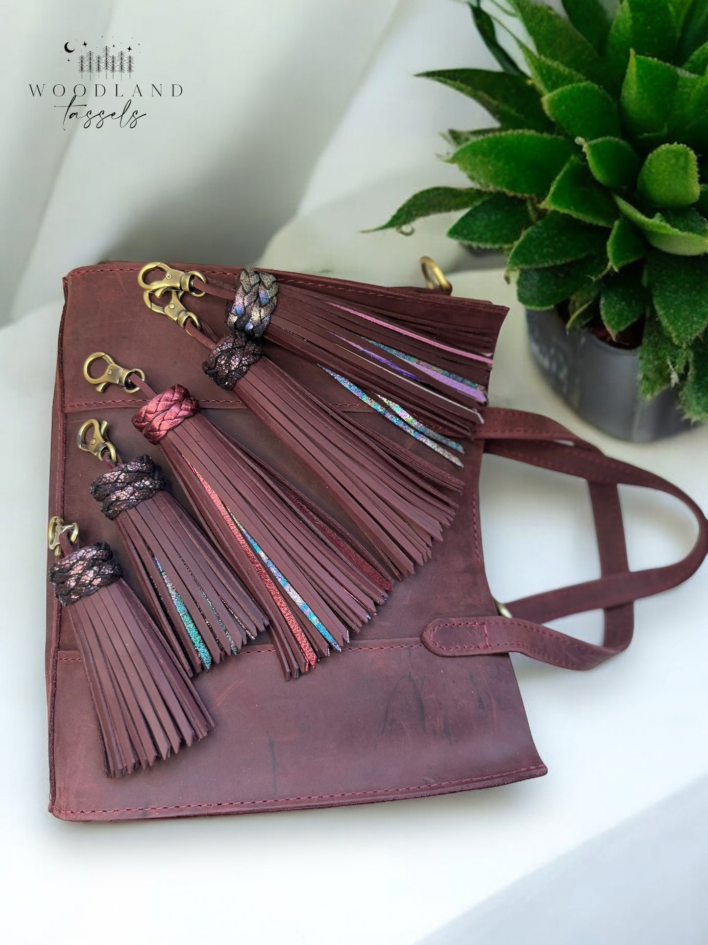 Merlot Leather Tassel