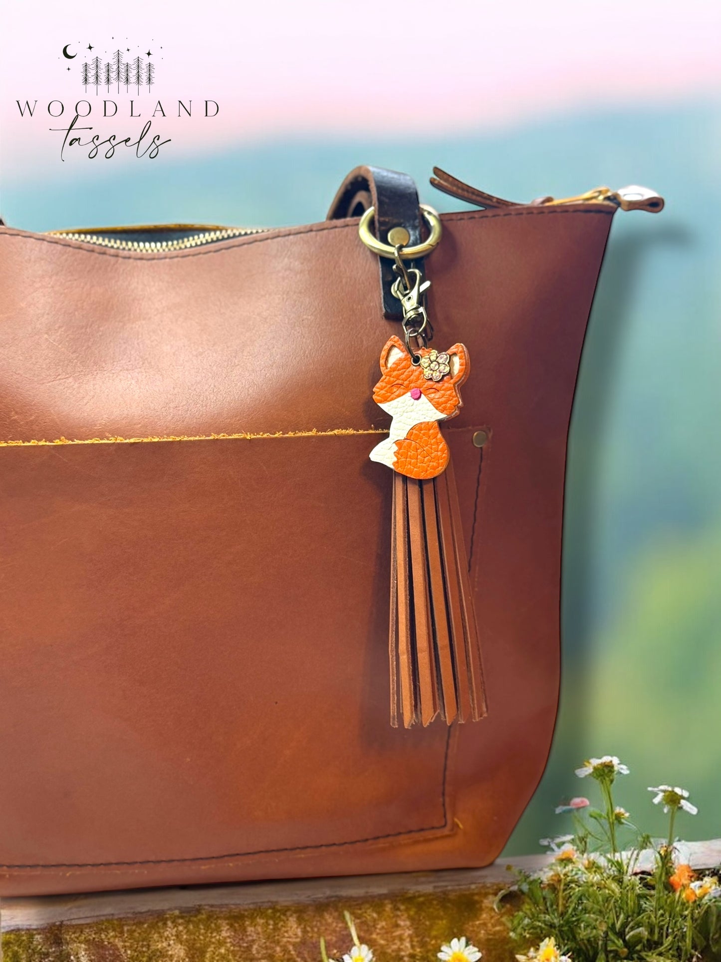 Fox Purse Charm- Rainbow Edition