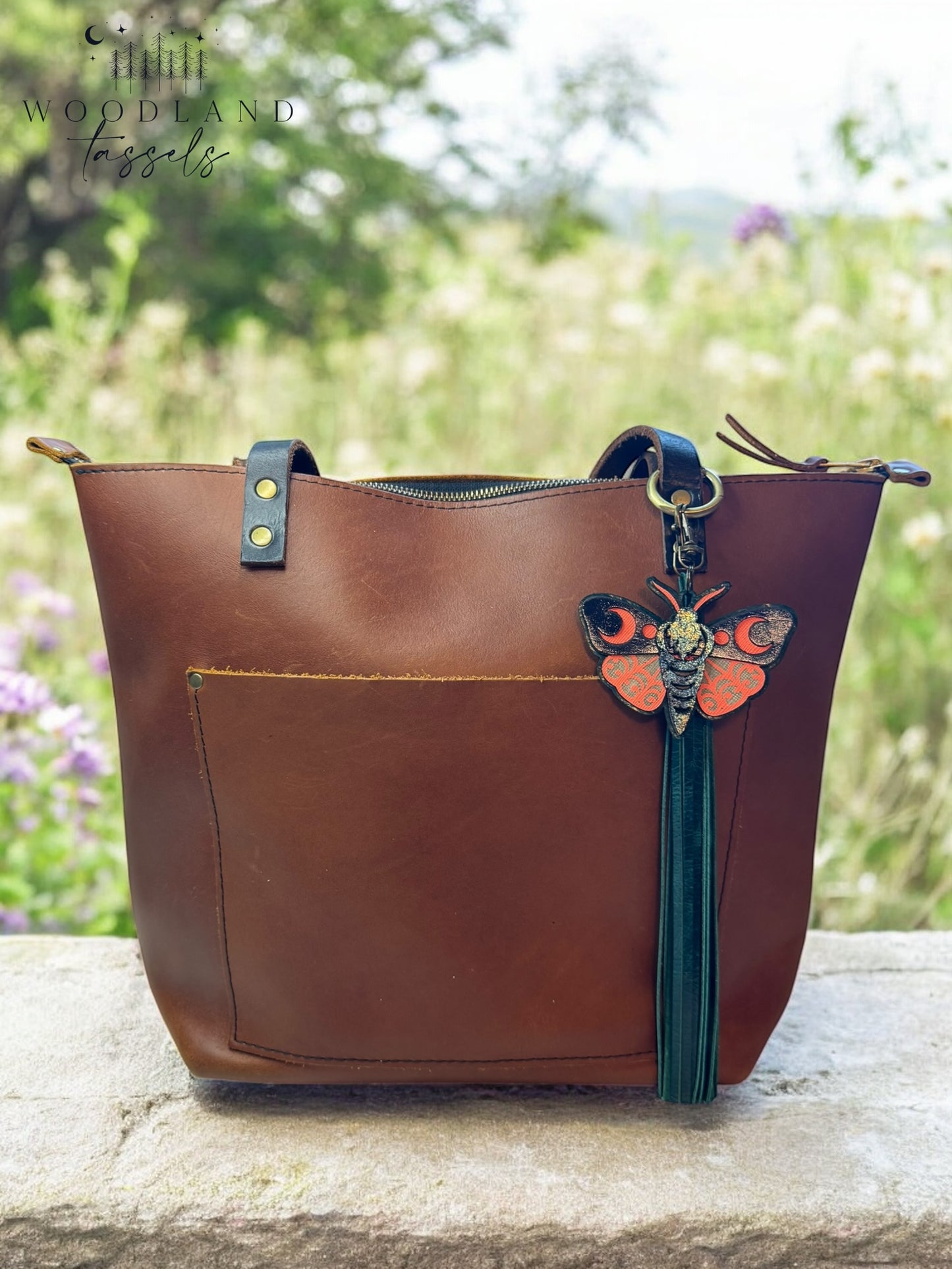 Luna Moth Purse Charm