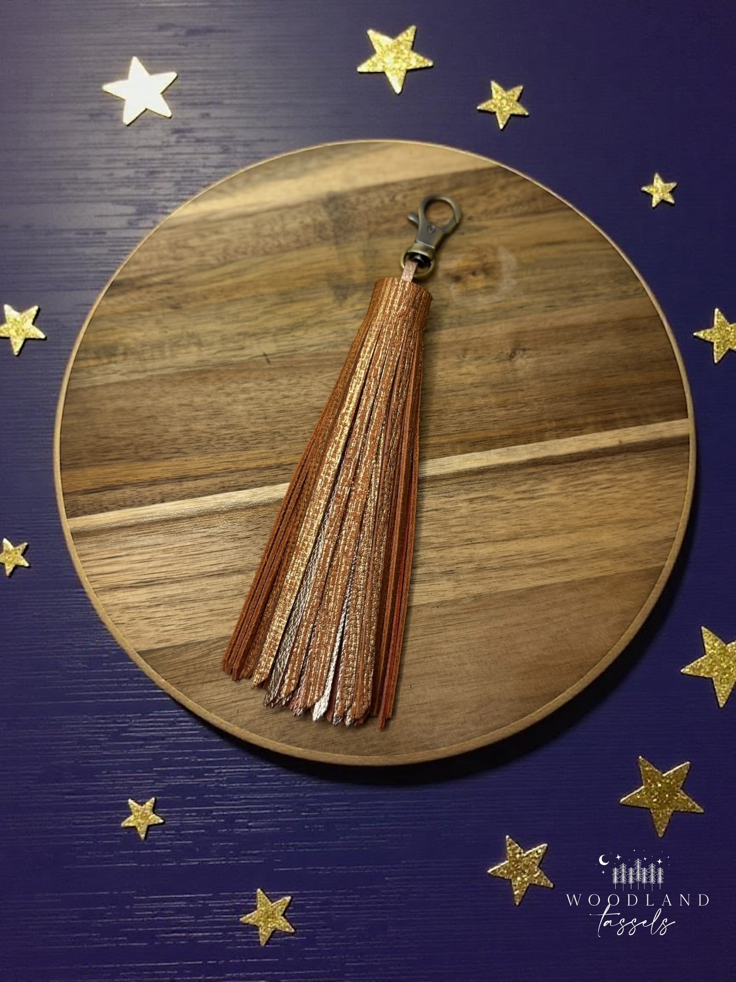 Cedar Leather Tassel