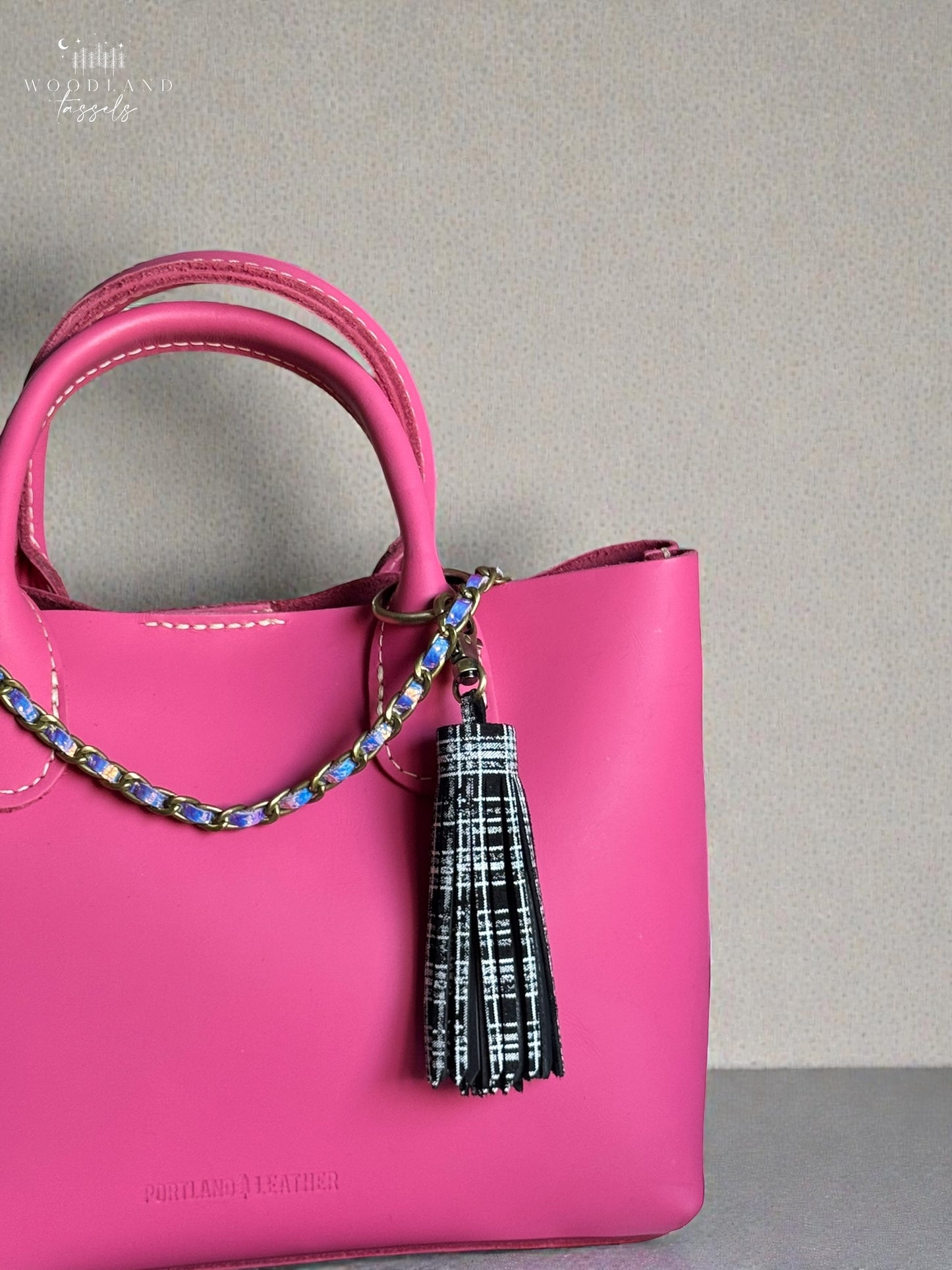 Boreal Shimmer Leather Tassel
