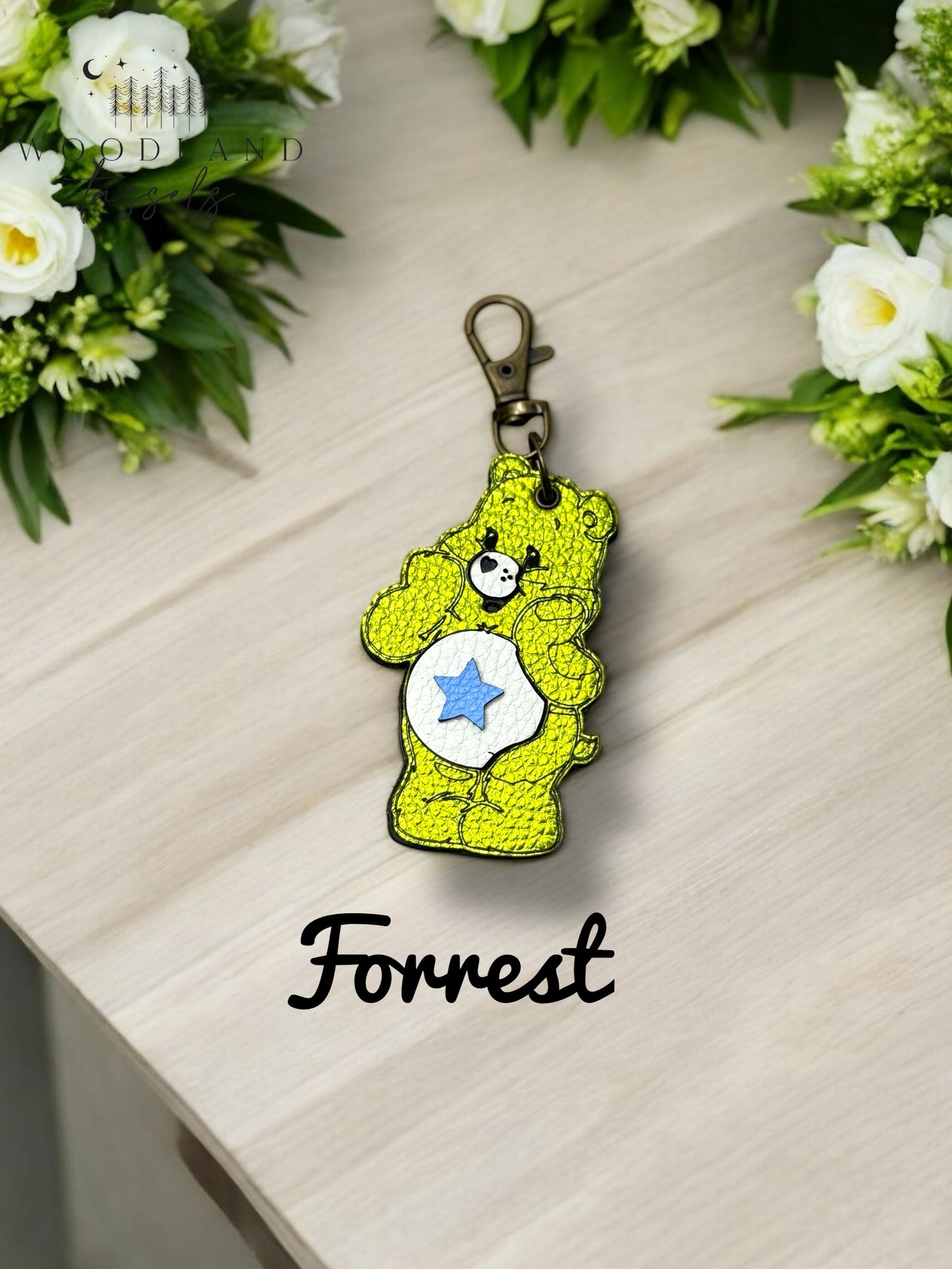 Caring Bears Leather Purse Charms