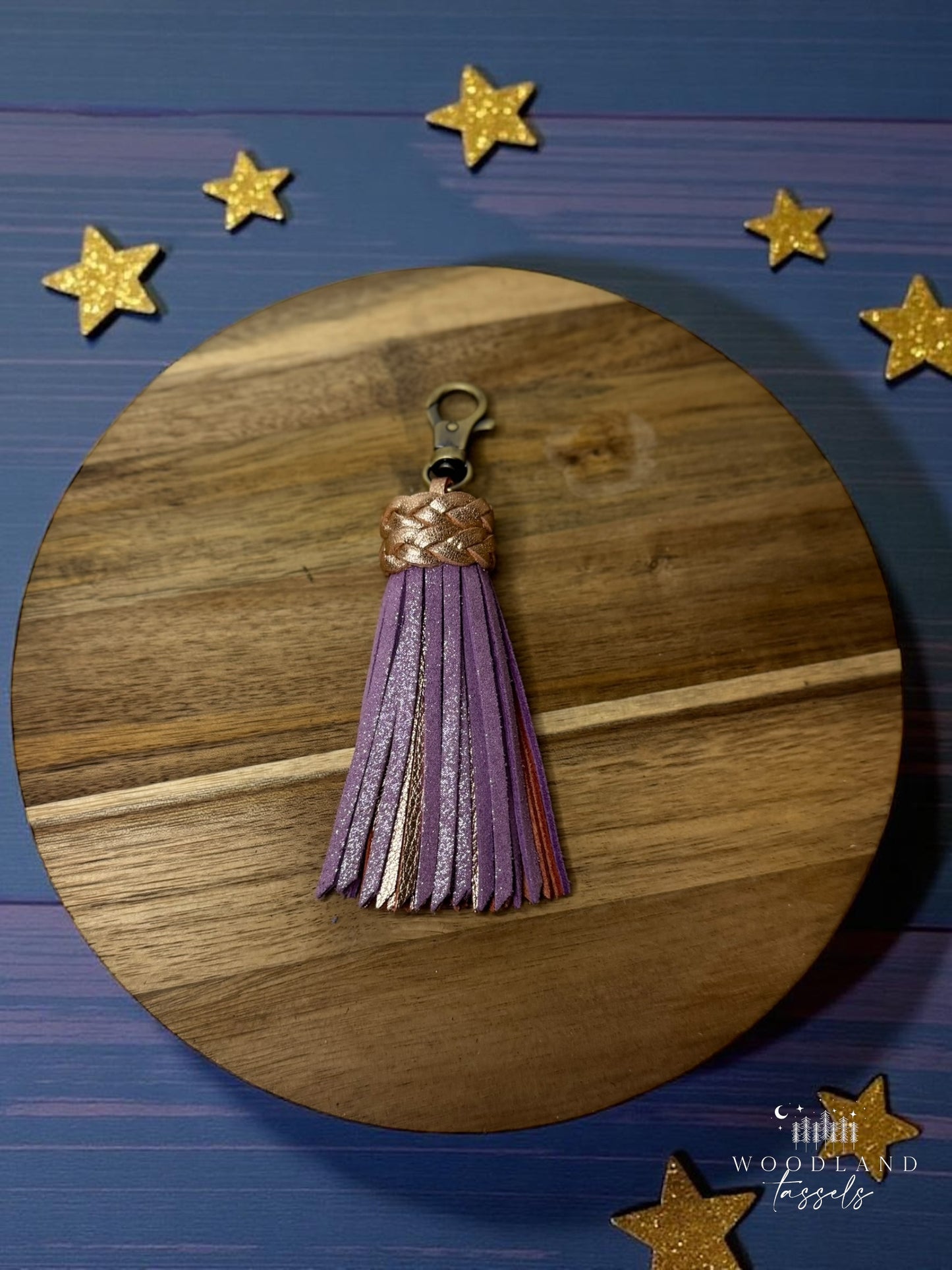 Lavender Luxe Leather Tassel