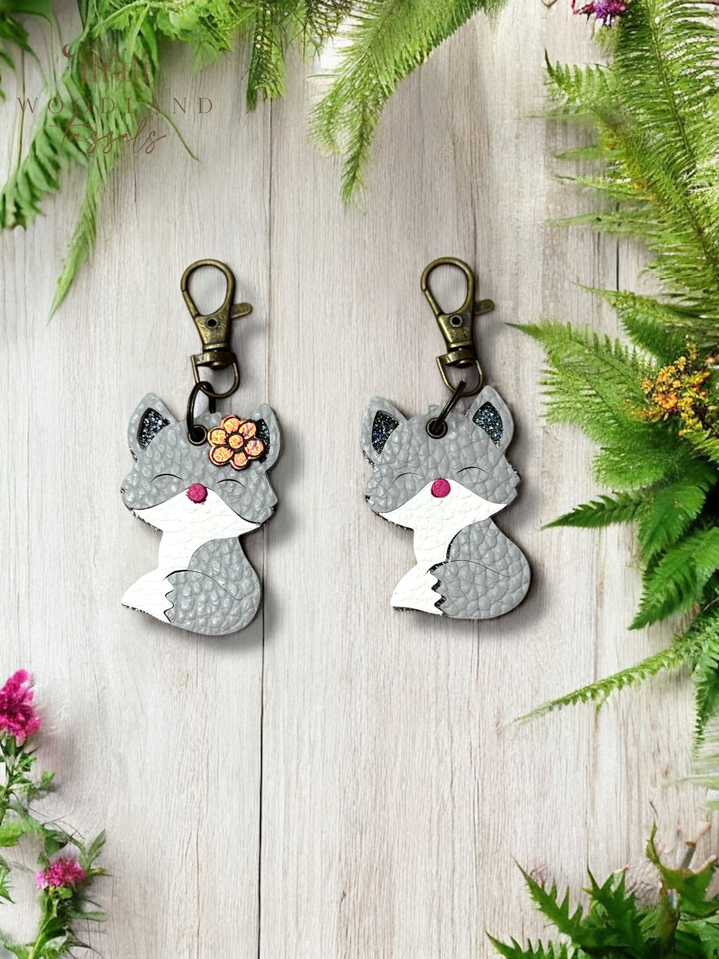 Fox Purse Charm- Rainbow Edition