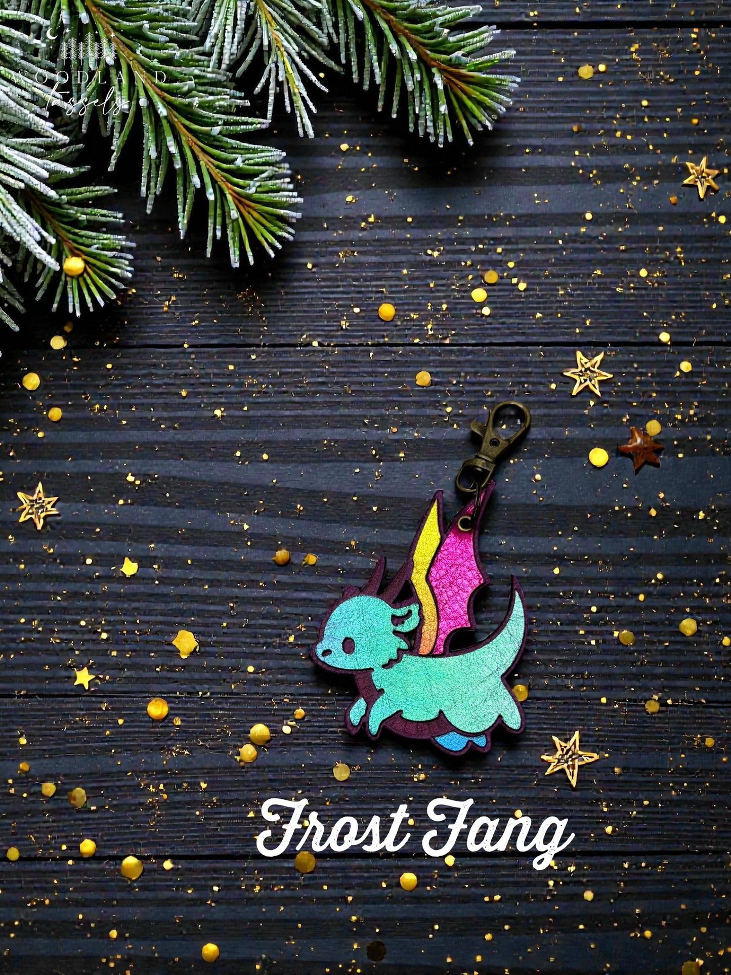 Dragon Leather Purse Charm