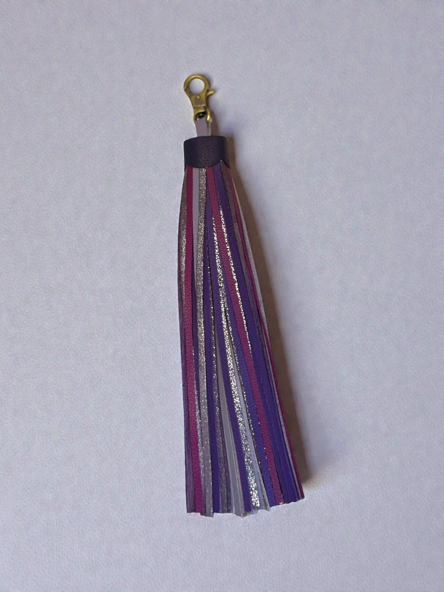 Berry Patch Purple Leather Tassel