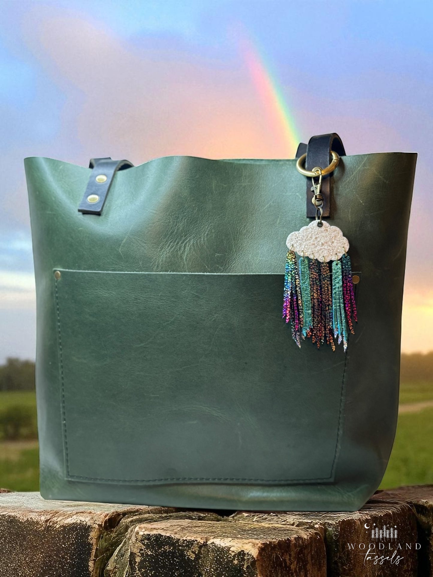 Cloudburst Purse Charm