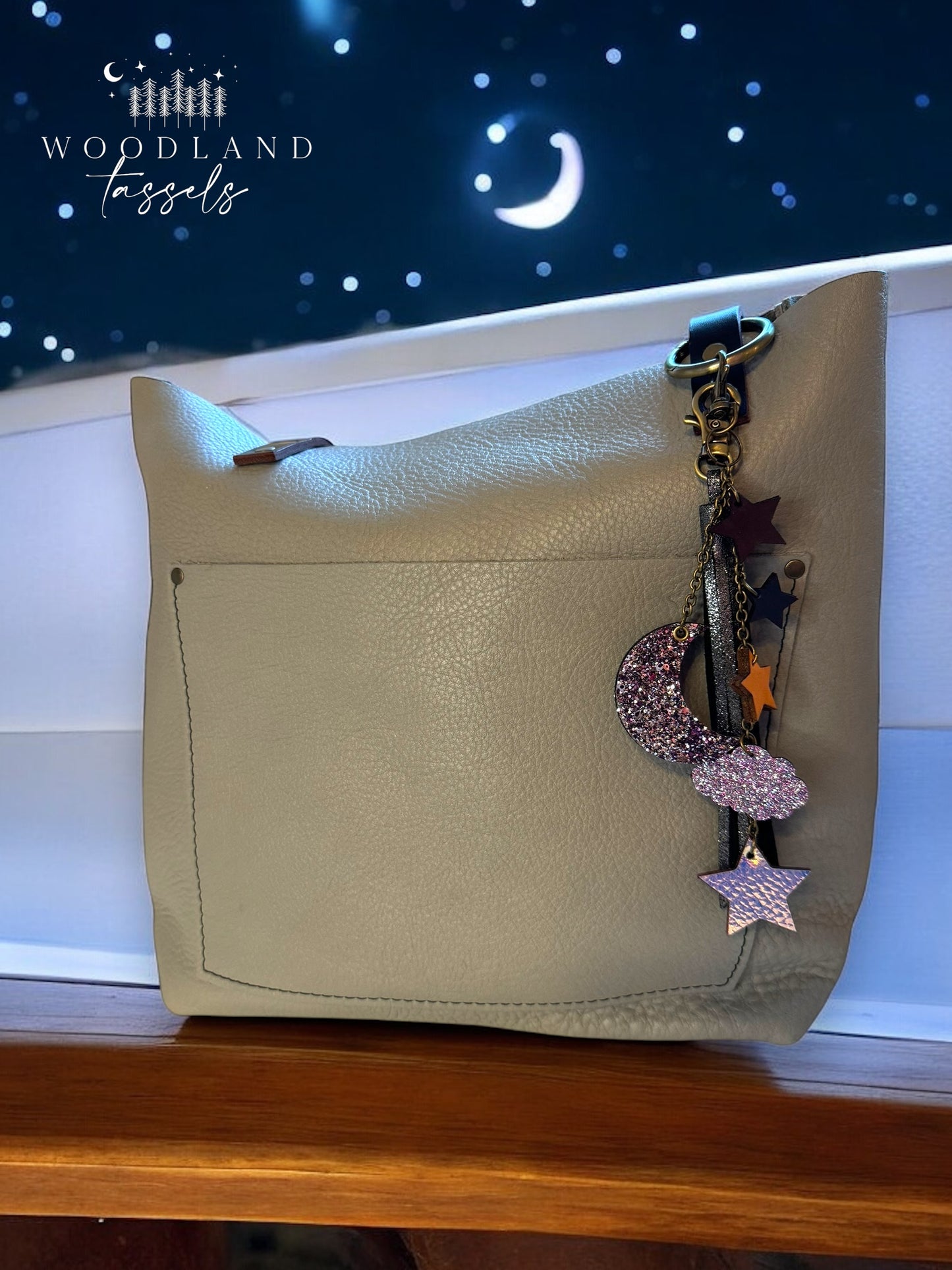 Moon Glow Bag Charm