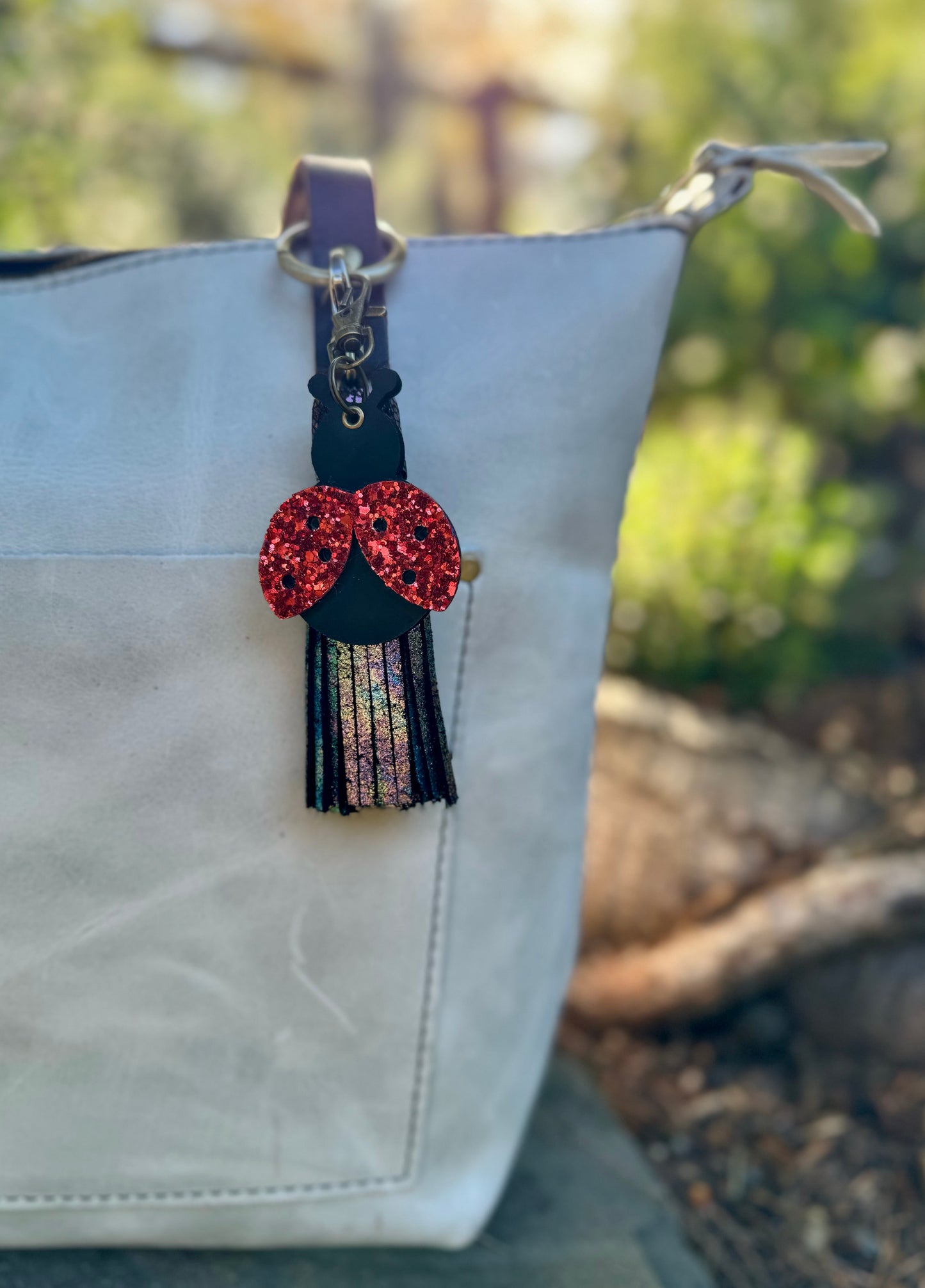 Ladybug Leather Charm