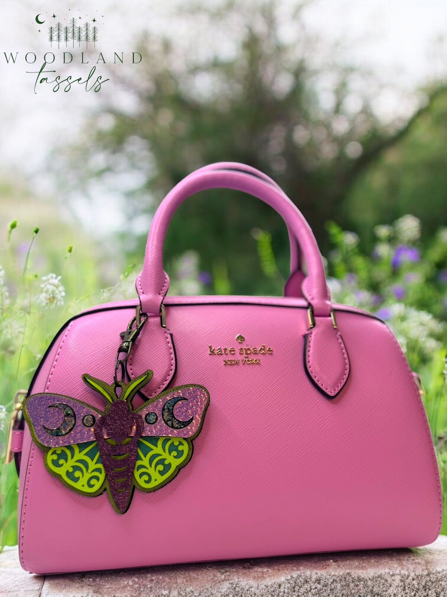 Luna Moth Purse Charm