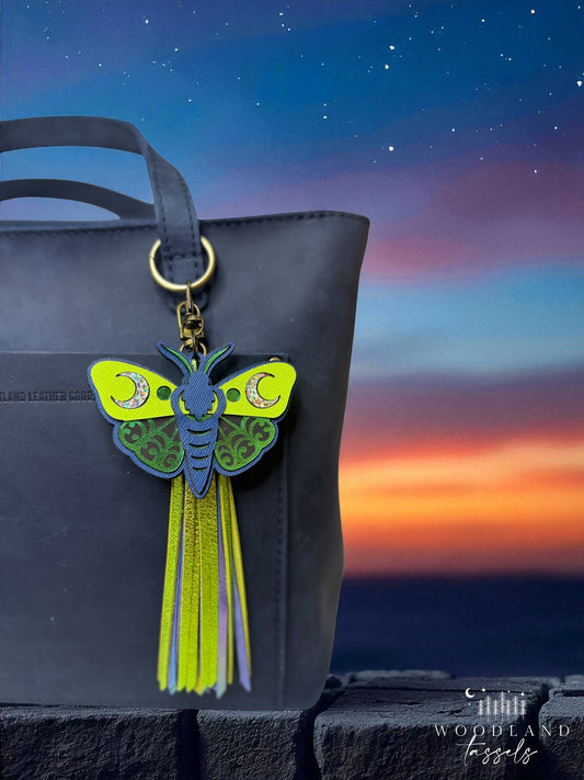 Luna Moth Purse Charm