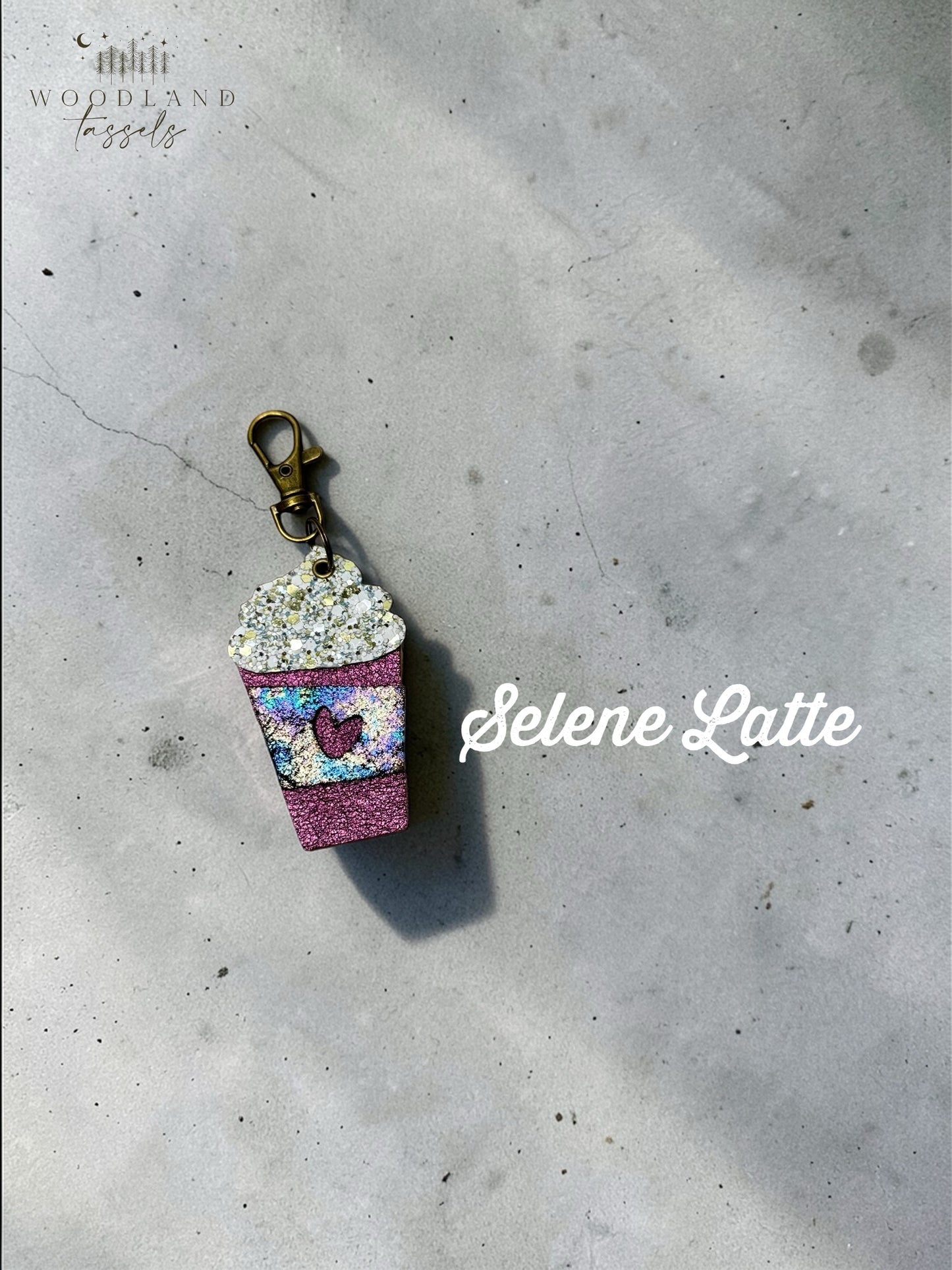Latte Leather Bag Charms