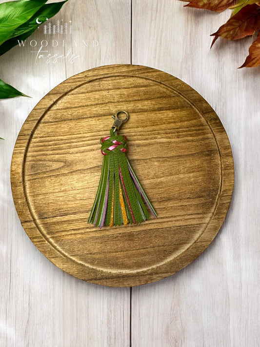 Cactus Dew Leather Tassel