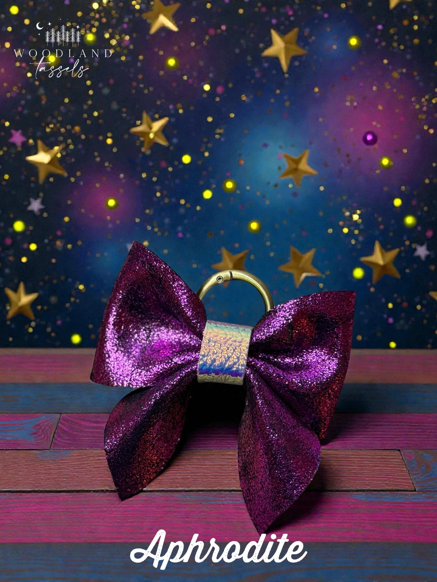 Leather Purse Bow- Starlight Collection✨