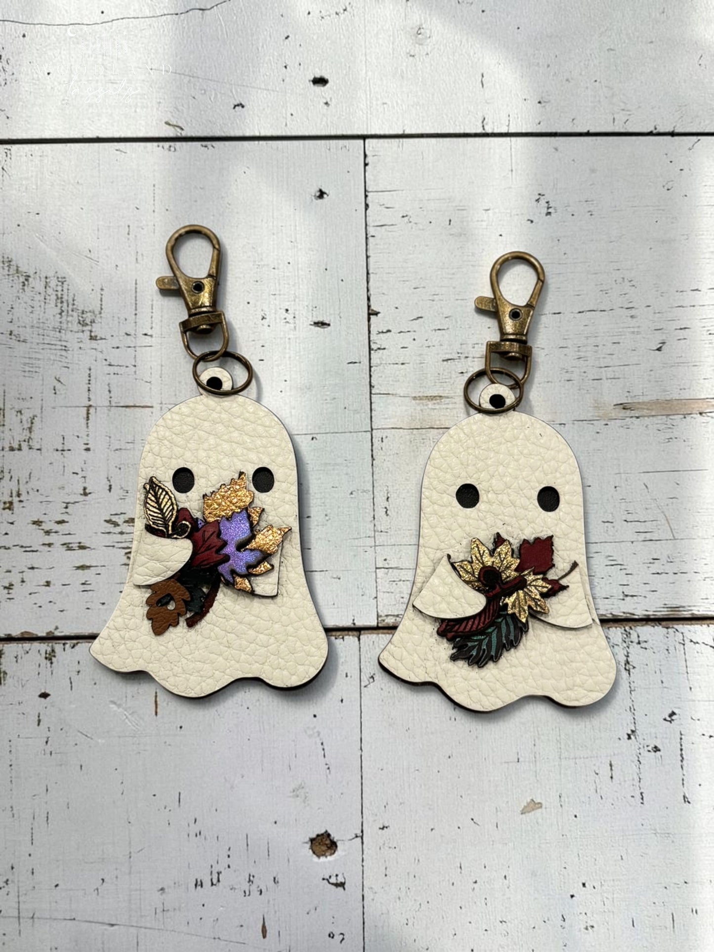Ghostie Leather Bag Charm