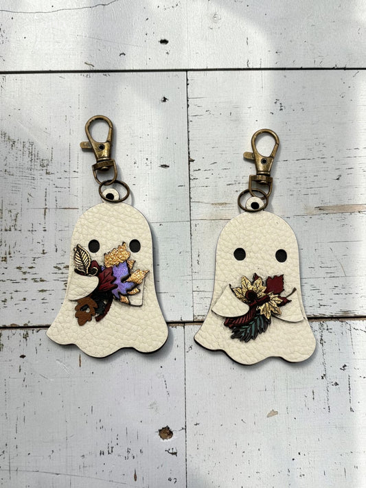 Ghostie Leather Bag Charm
