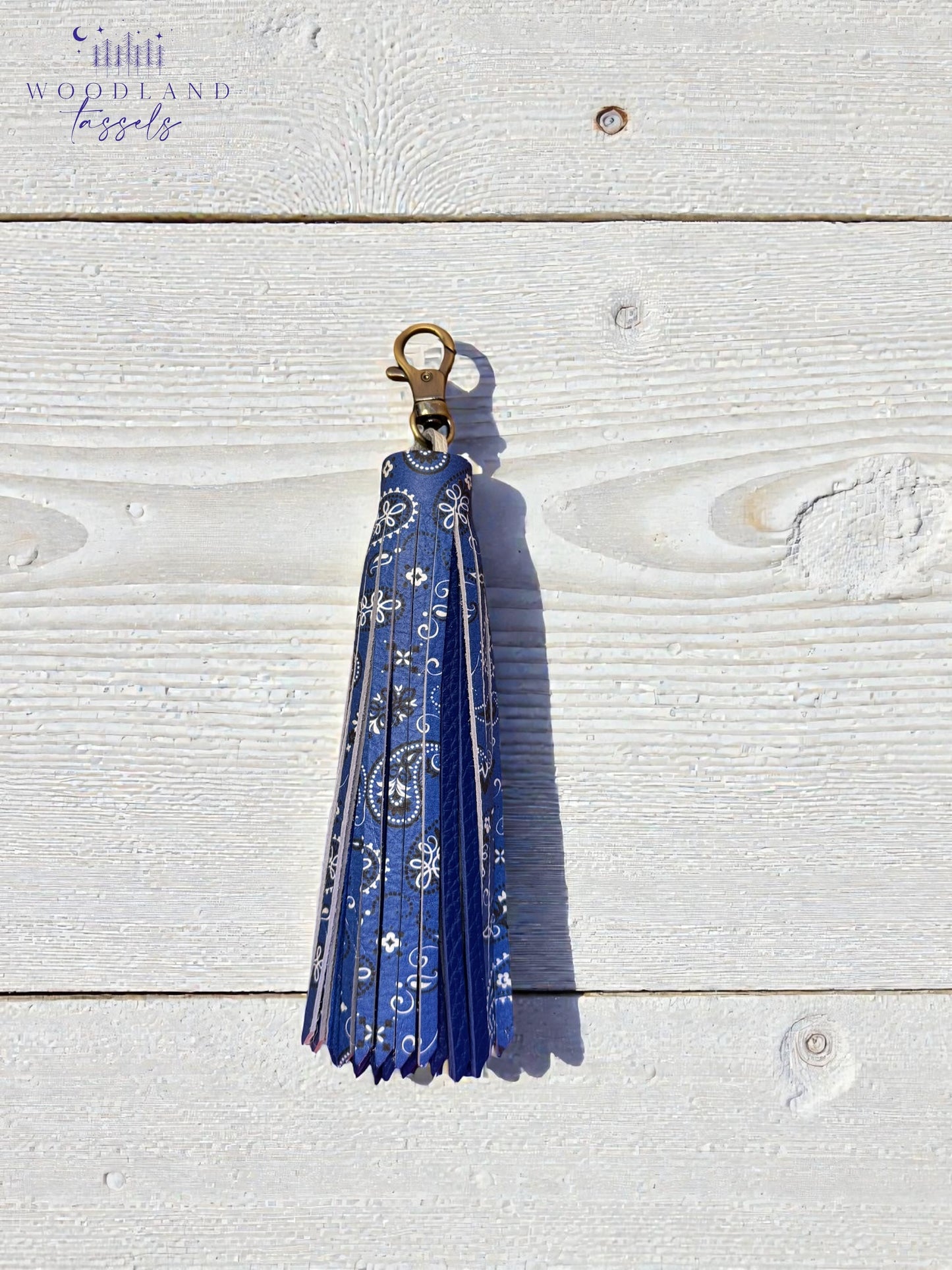 Bandana Leather Tassel