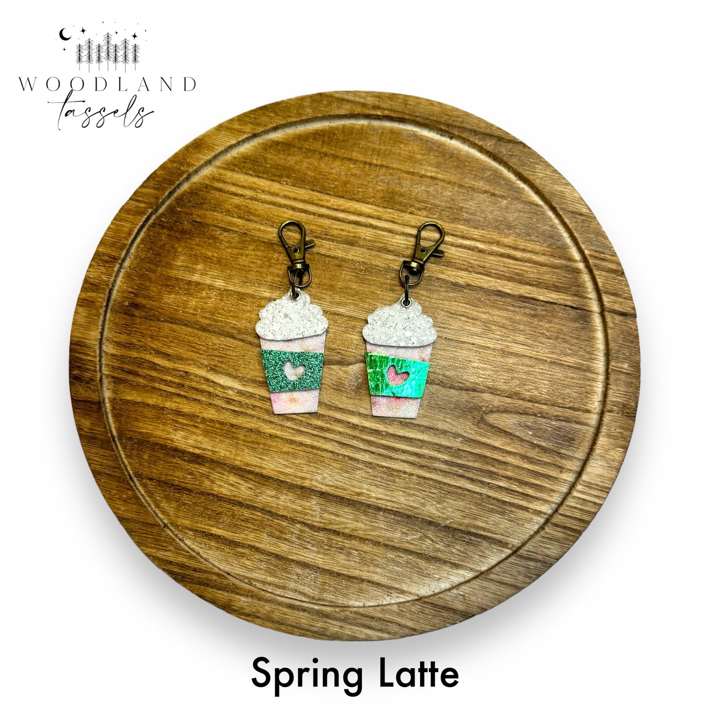 Latte Genuine Leather Purse Charms