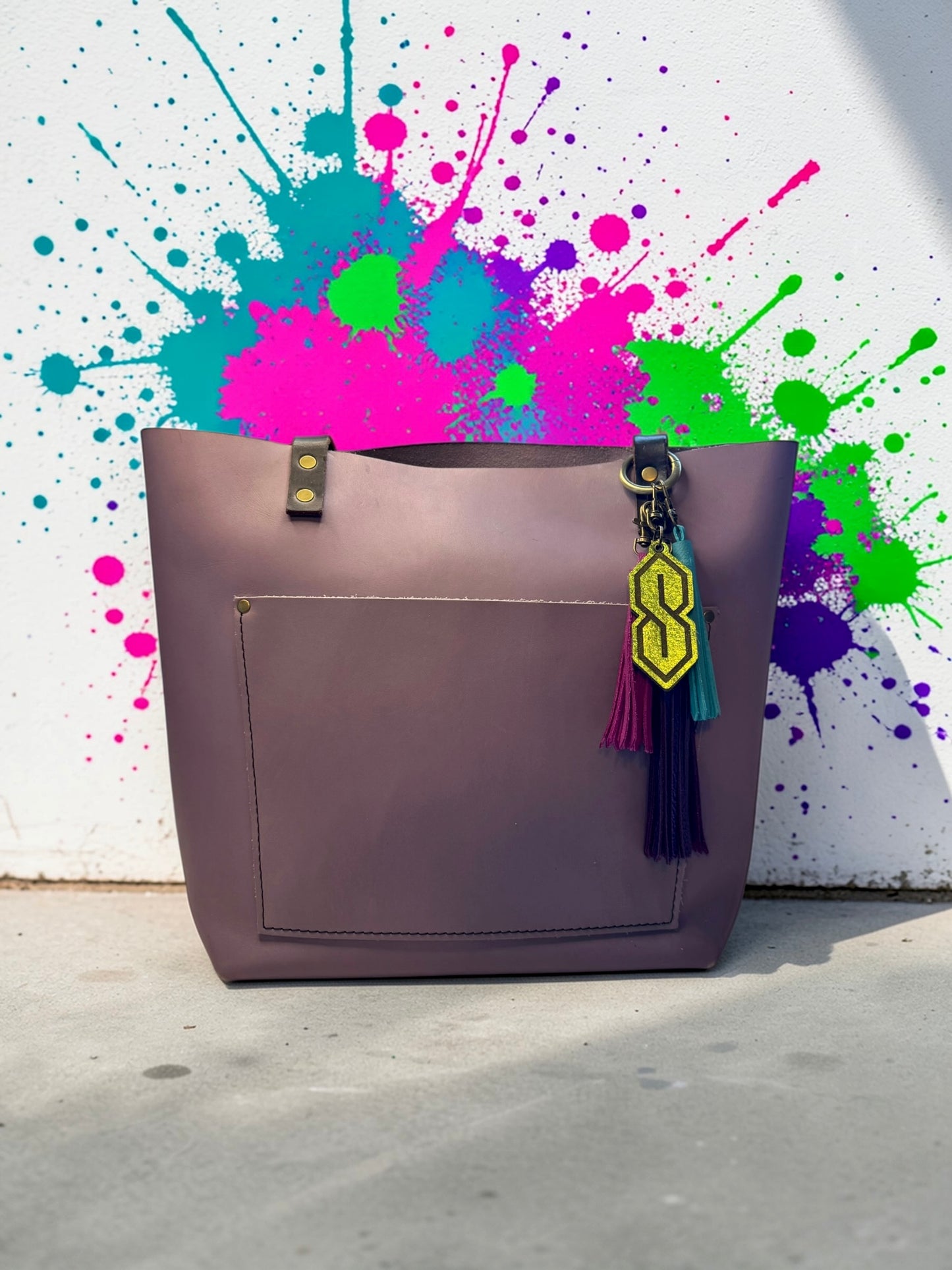 Stussy Infinity S Leather Bag Charm