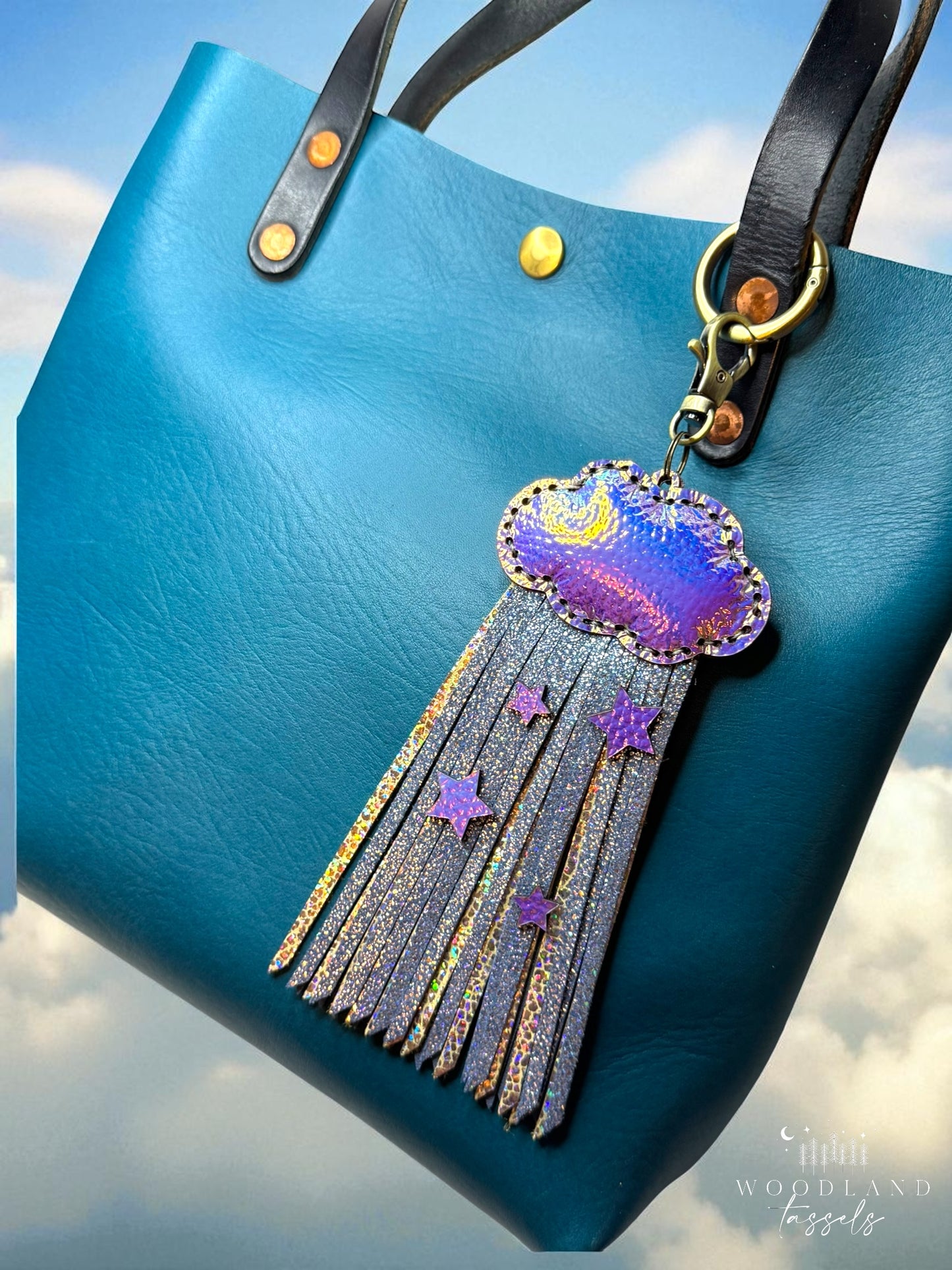 Pre Order- Puffy Cloudburst Purse Charm