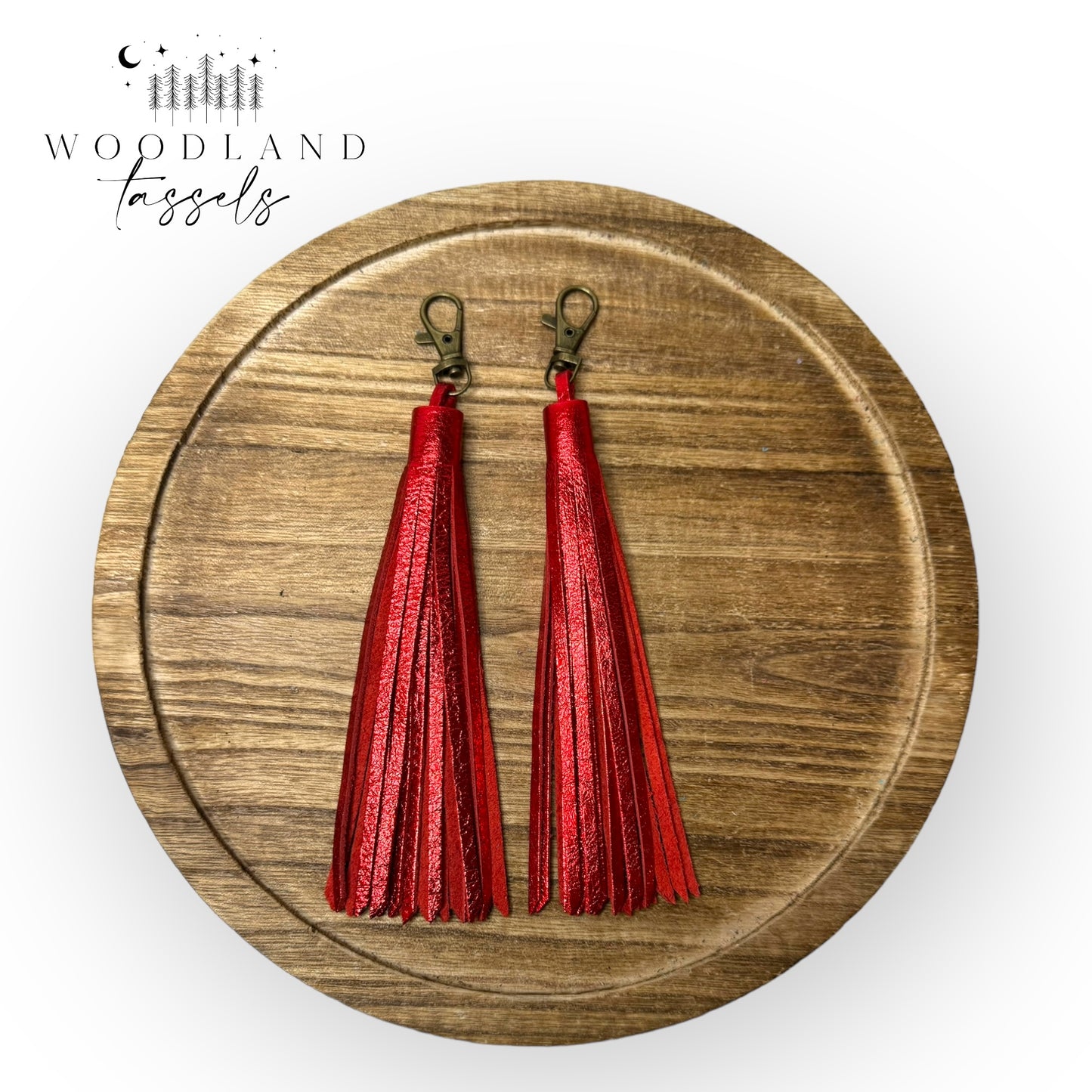 Duo Size Accent Leather Tassel