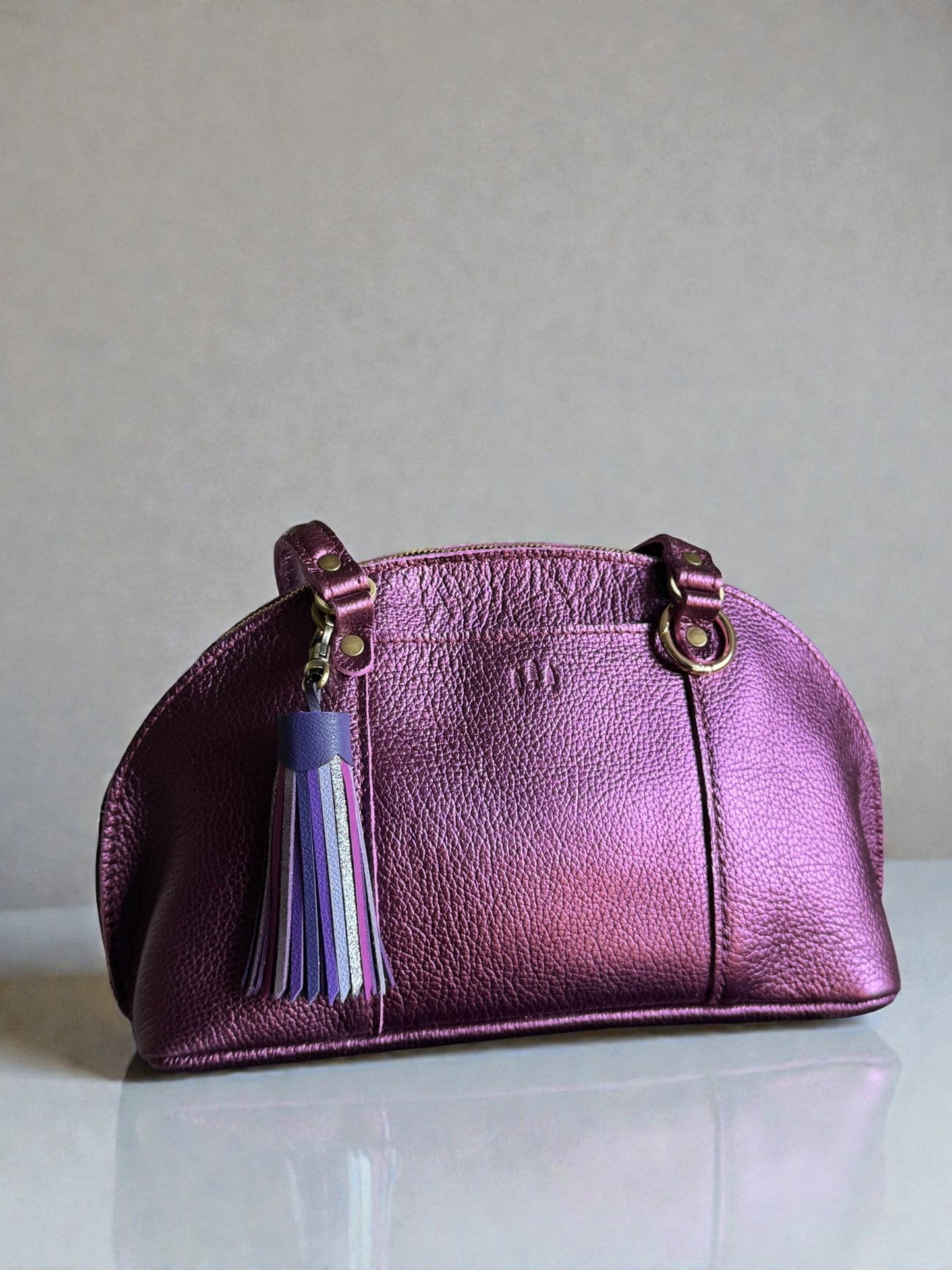 Berry Patch Purple Leather Tassel