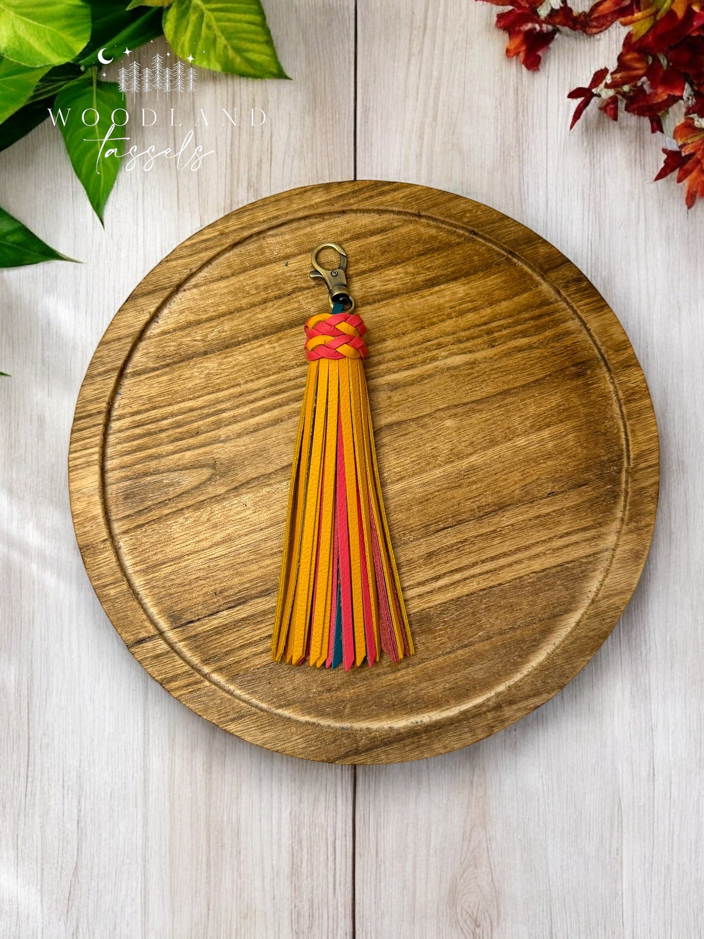 Harvest Festival Leather Tassel