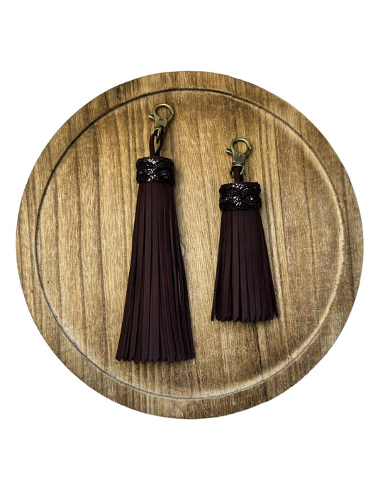 Merlot Leather Tassel