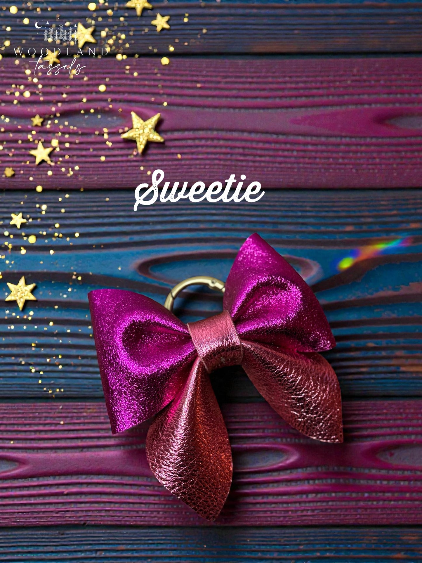 Leather Purse Bow- Starlight Collection✨