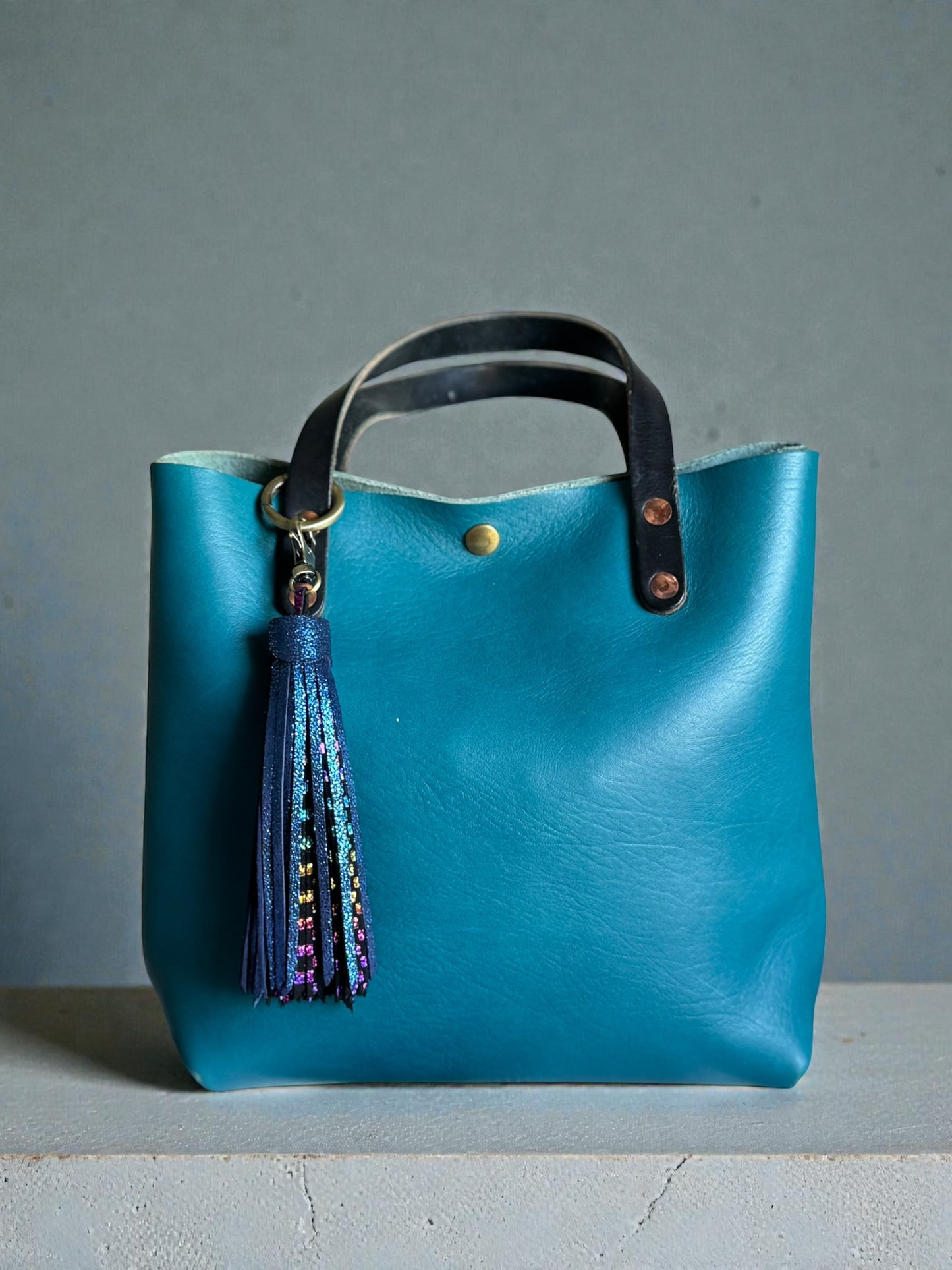 Marine Rainbow Leather Tassel