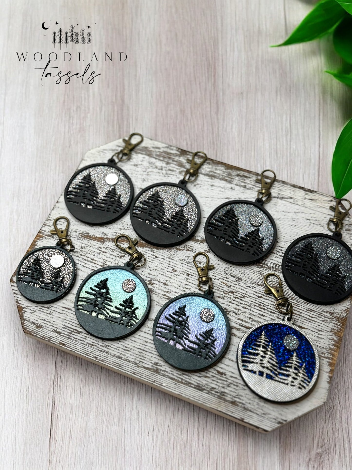 Forest Medallion Purse Charm