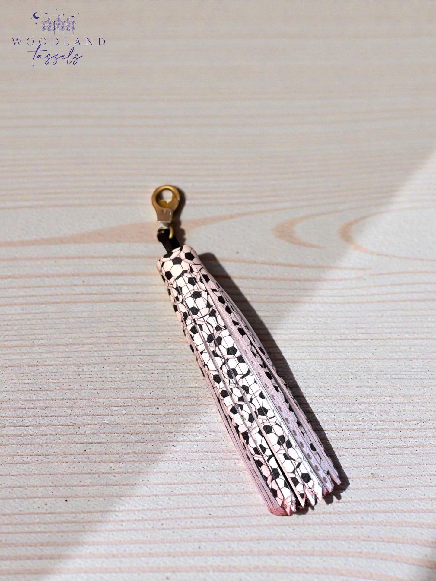 Soccer Ball Leather Tassel