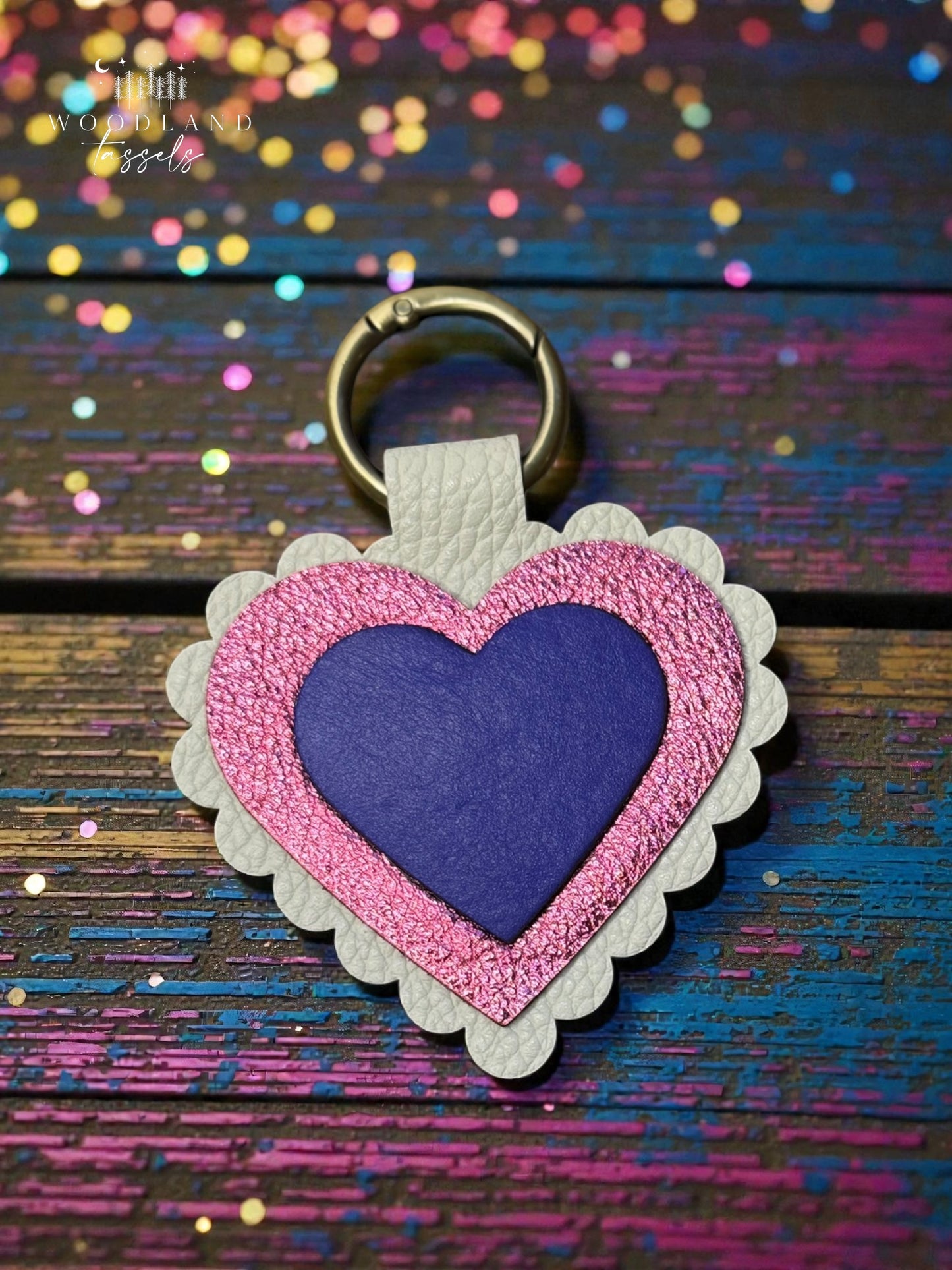 Sweetheart Leather Purse Charm