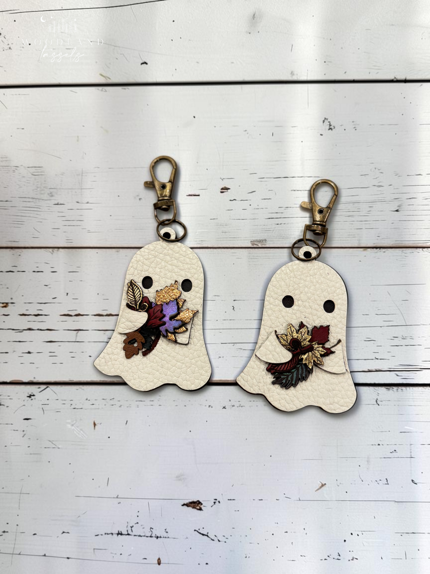 Ghostie Leather Bag Charm