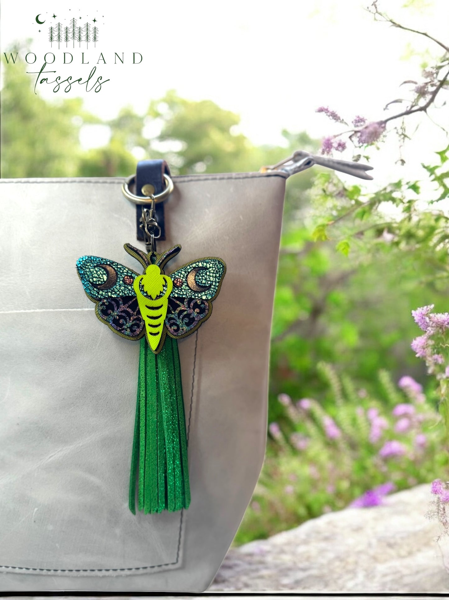 Luna Moth Purse Charm