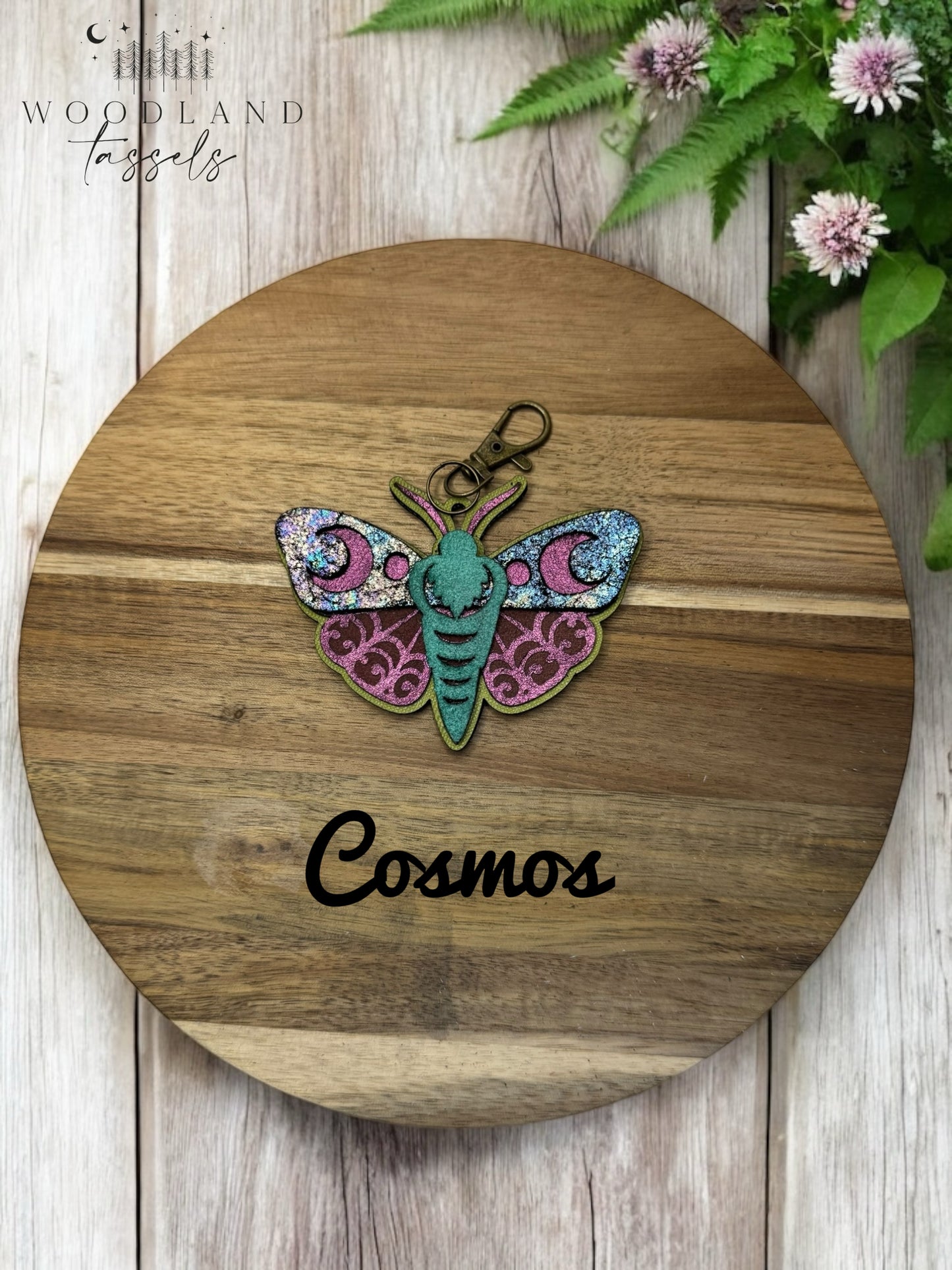 Luna Moth Purse Charm
